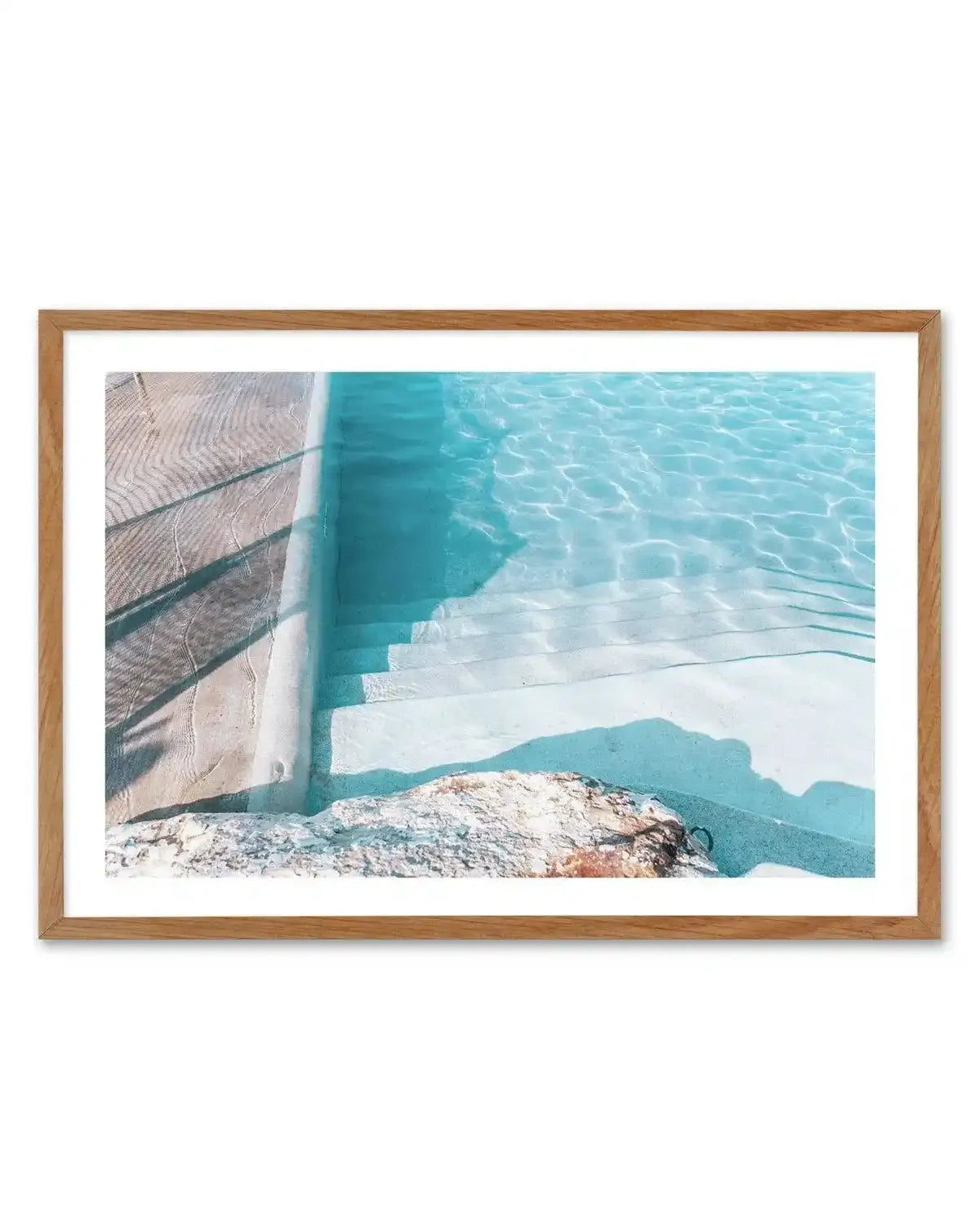 Bronte Pool III Art Print-PRINT-Olive et Oriel-Olive et Oriel-50x70 cm | 19.6" x 27.5"-Walnut-With White Border-Buy-Australian-Art-Prints-Online-with-Olive-et-Oriel-Your-Artwork-Specialists-Austrailia-Decorate-With-Coastal-Photo-Wall-Art-Prints-From-Our-Beach-House-Artwork-Collection-Fine-Poster-and-Framed-Artwork