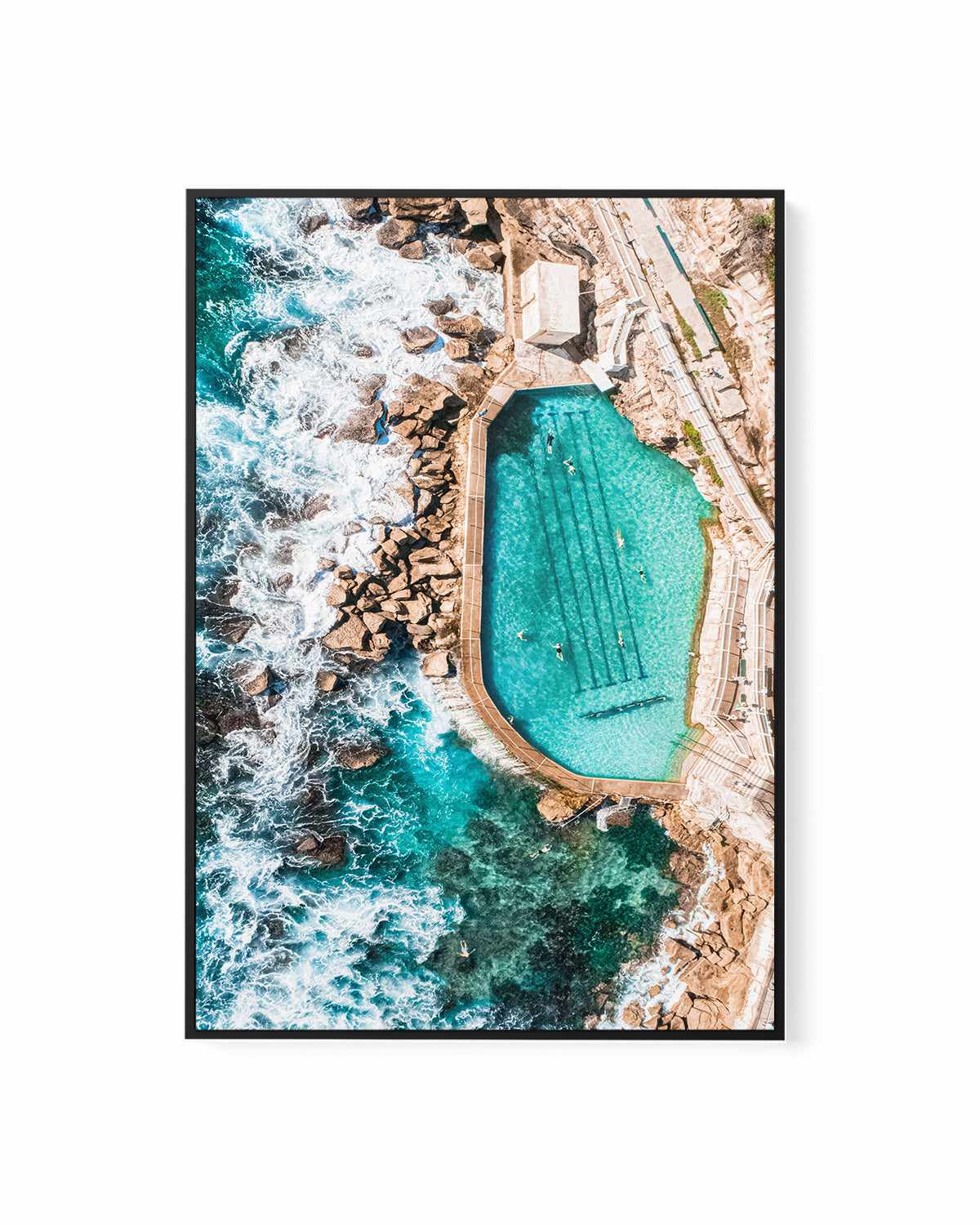 Bronte Pool | From the Skies | Framed Canvas Art Print