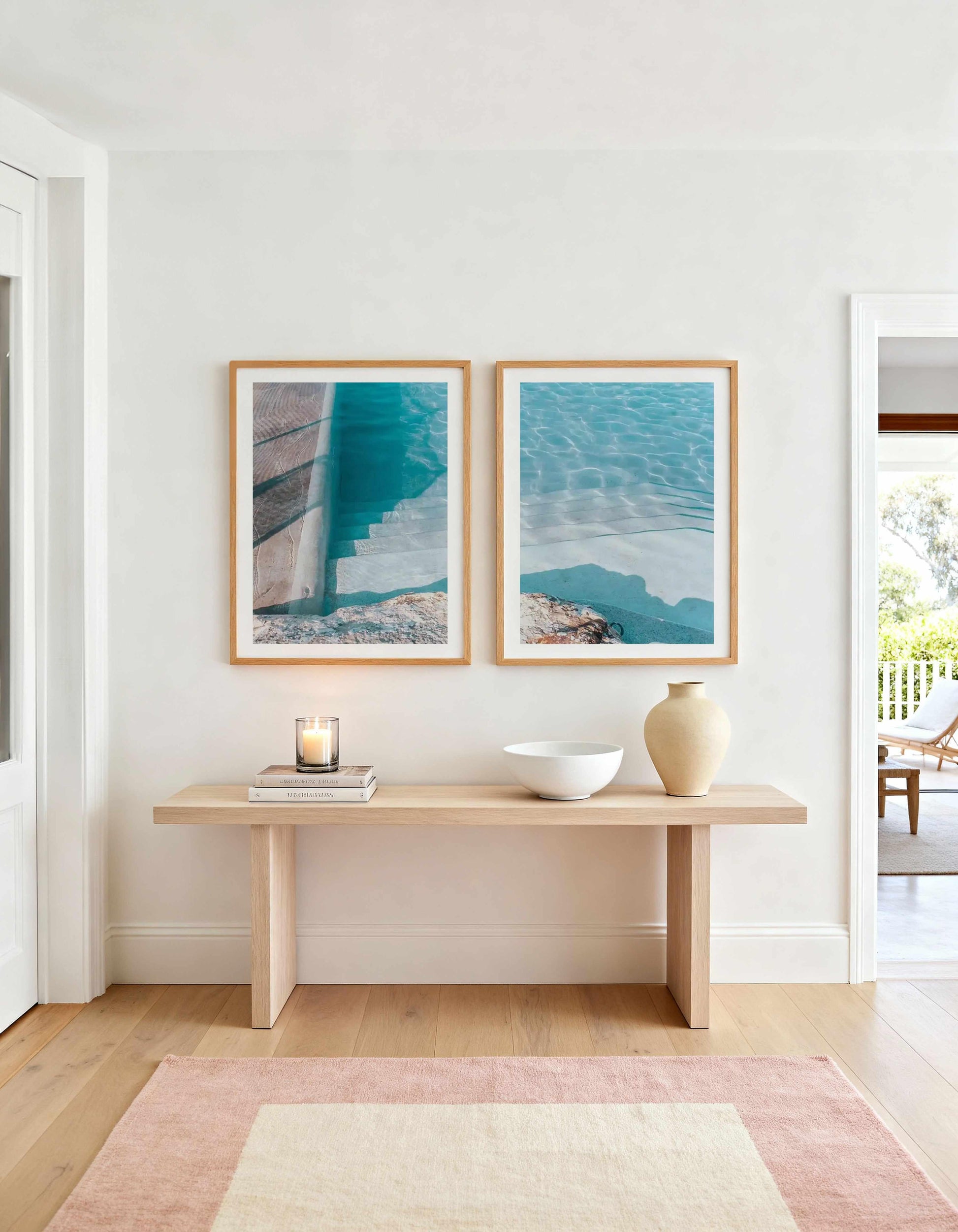Bronte Pool Abstract I & II Art Print Set of 2 | Matching Wall Art from Olive et Oriel where you can shop wallpaper and artworks online