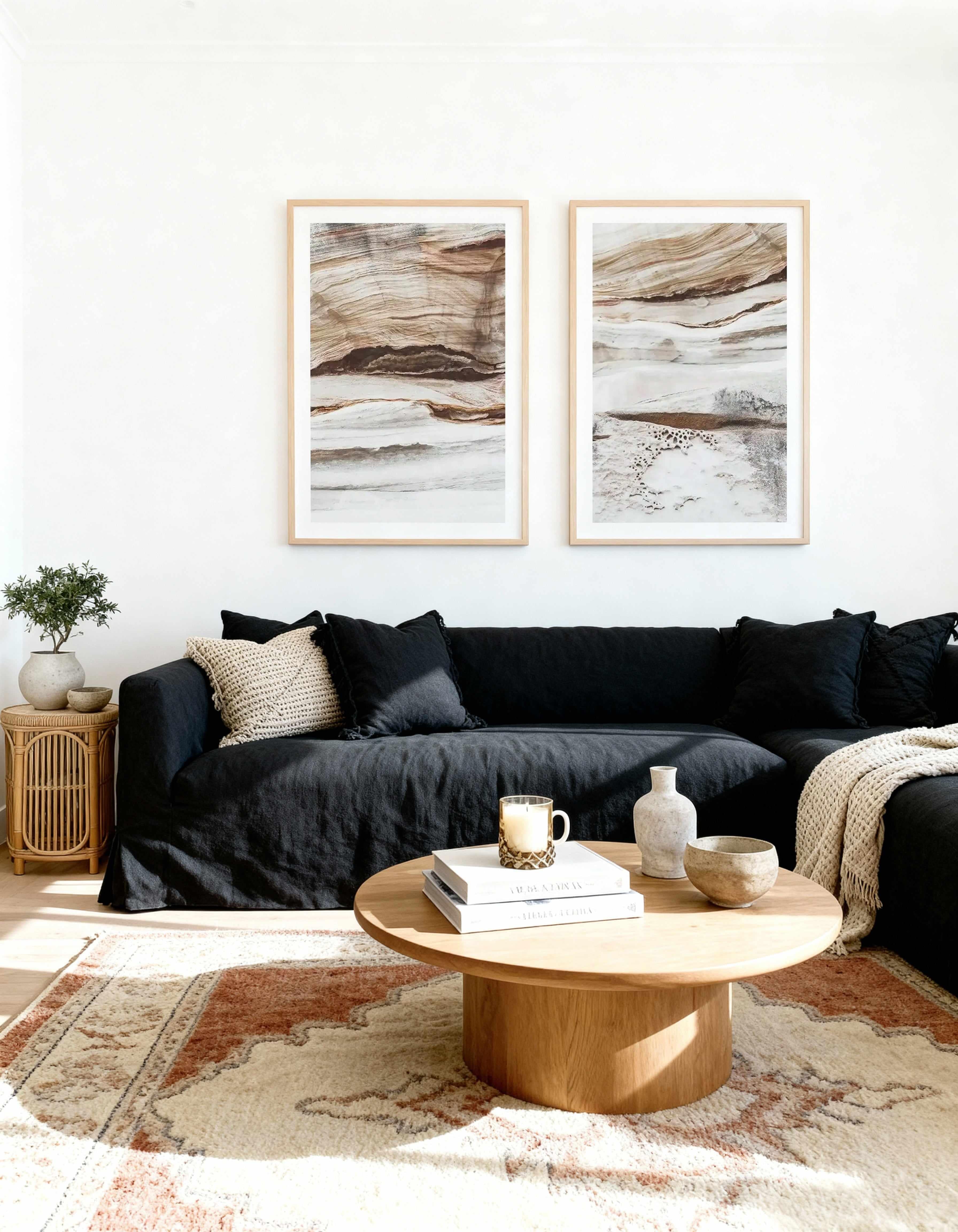 Bronte Rocks PT II & III Art Print Set of 2 | Matching Wall Art from Olive et Oriel where you can shop wallpaper and artworks online