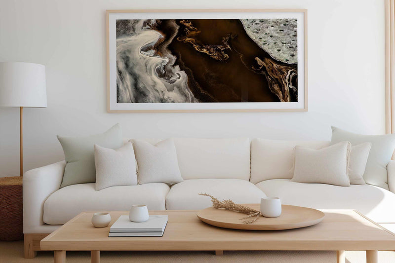 Bronzed Earth I by Phillip Chang | Panoramic Art Print from Olive et Oriel where you can shop wallpaper and artworks online