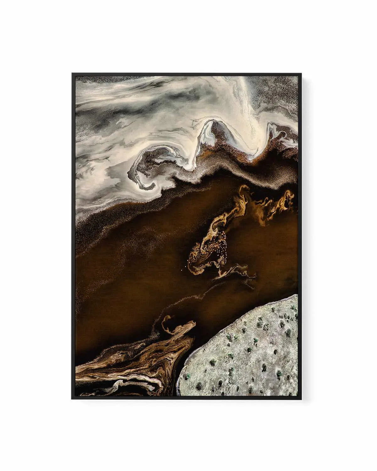 Bronzed Earth I by Phillip Chang | Framed Canvas Art Print from Olive et Oriel where you can shop wallpaper and artworks online