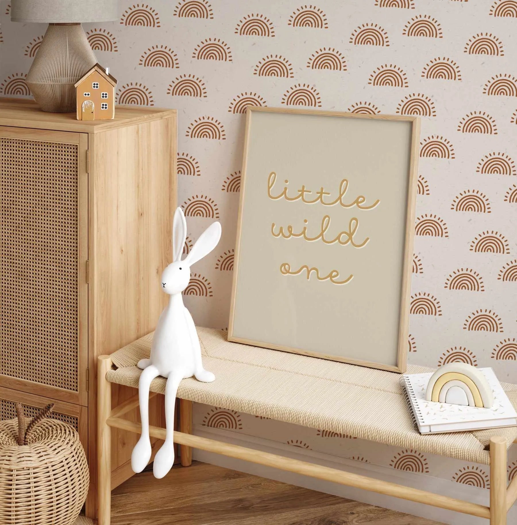 Bronzed Rainbows Wallpaper-Wallpaper-Buy Kids Removable Wallpaper Online Our Custom Made Children√¢‚Ç¨‚Ñ¢s Wallpapers Are A Fun Way To Decorate And Enhance Boys Bedroom Decor And Girls Bedrooms They Are An Amazing Addition To Your Kids Bedroom Walls Our Collection of Kids Wallpaper Is Sure To Transform Your Kids Rooms Interior Style From Pink Wallpaper To Dinosaur Wallpaper Even Marble Wallpapers For Teen Boys Shop Peel And Stick Wallpaper Online Today With Olive et Oriel