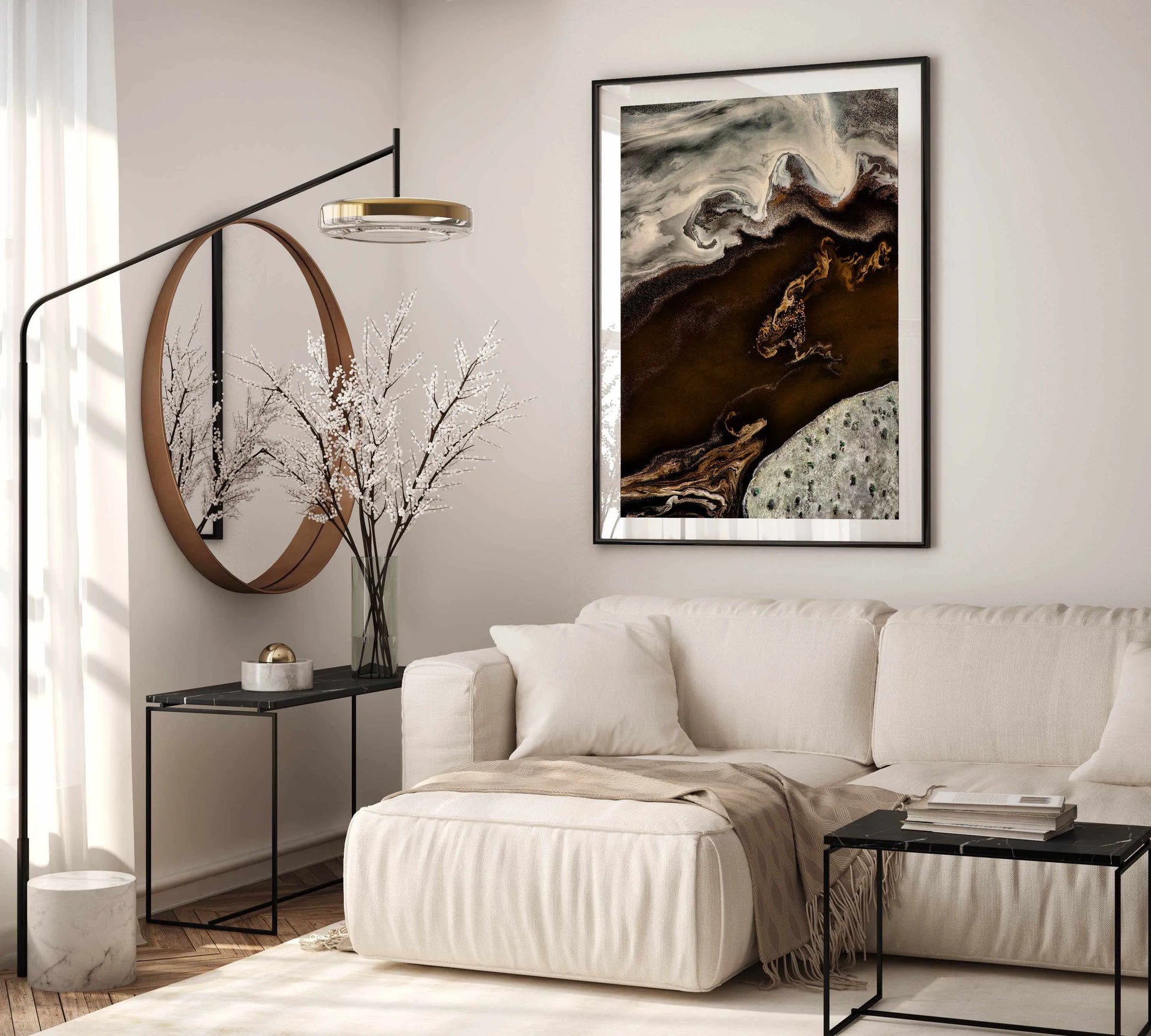 Bronzed Earth I by Phillip Chang Art Print from Olive et Oriel where you can shop wallpaper and artworks online