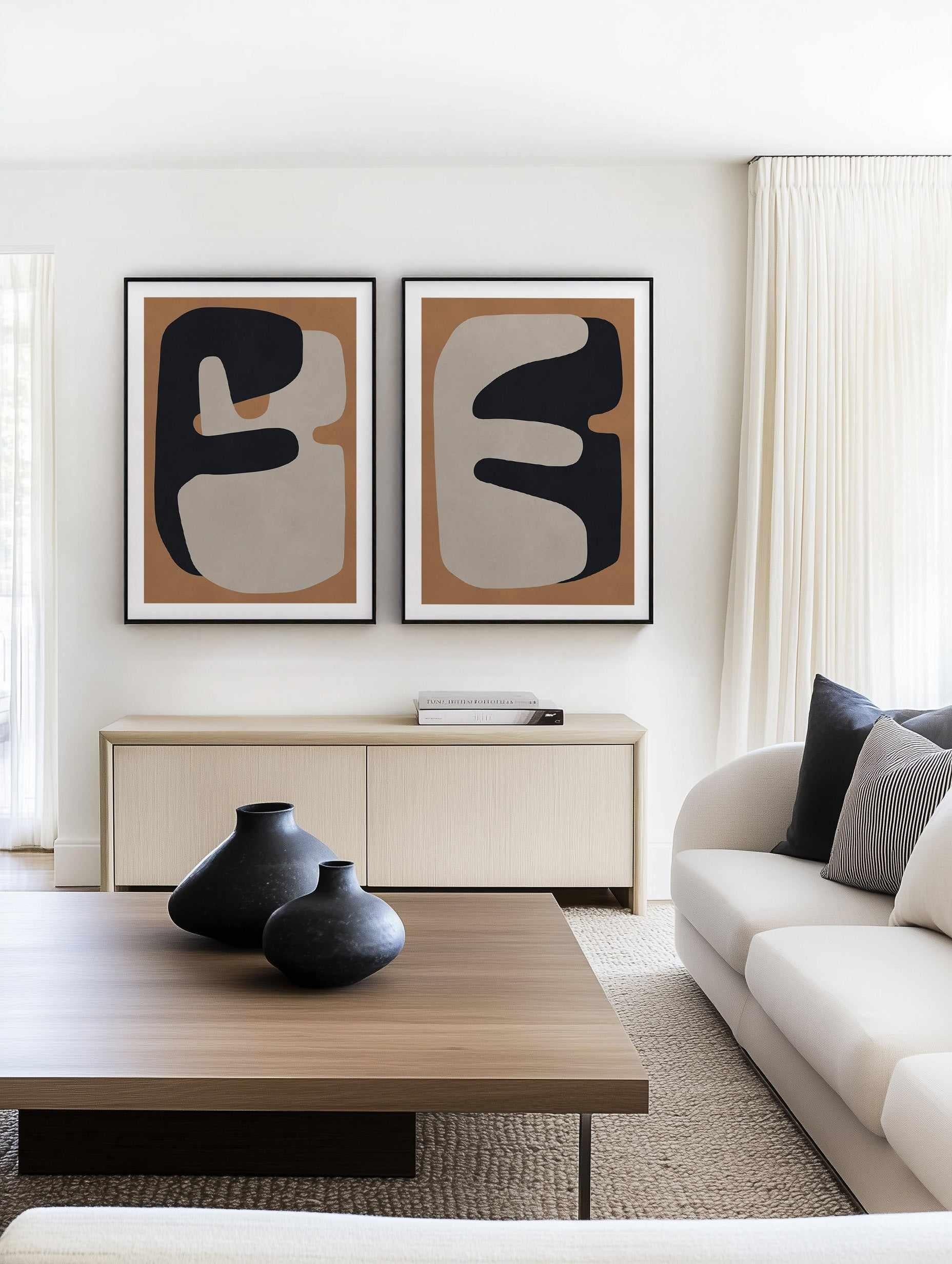 Brown and Black 3 | Art Print from Olive et Oriel where you can shop wallpaper and artworks online