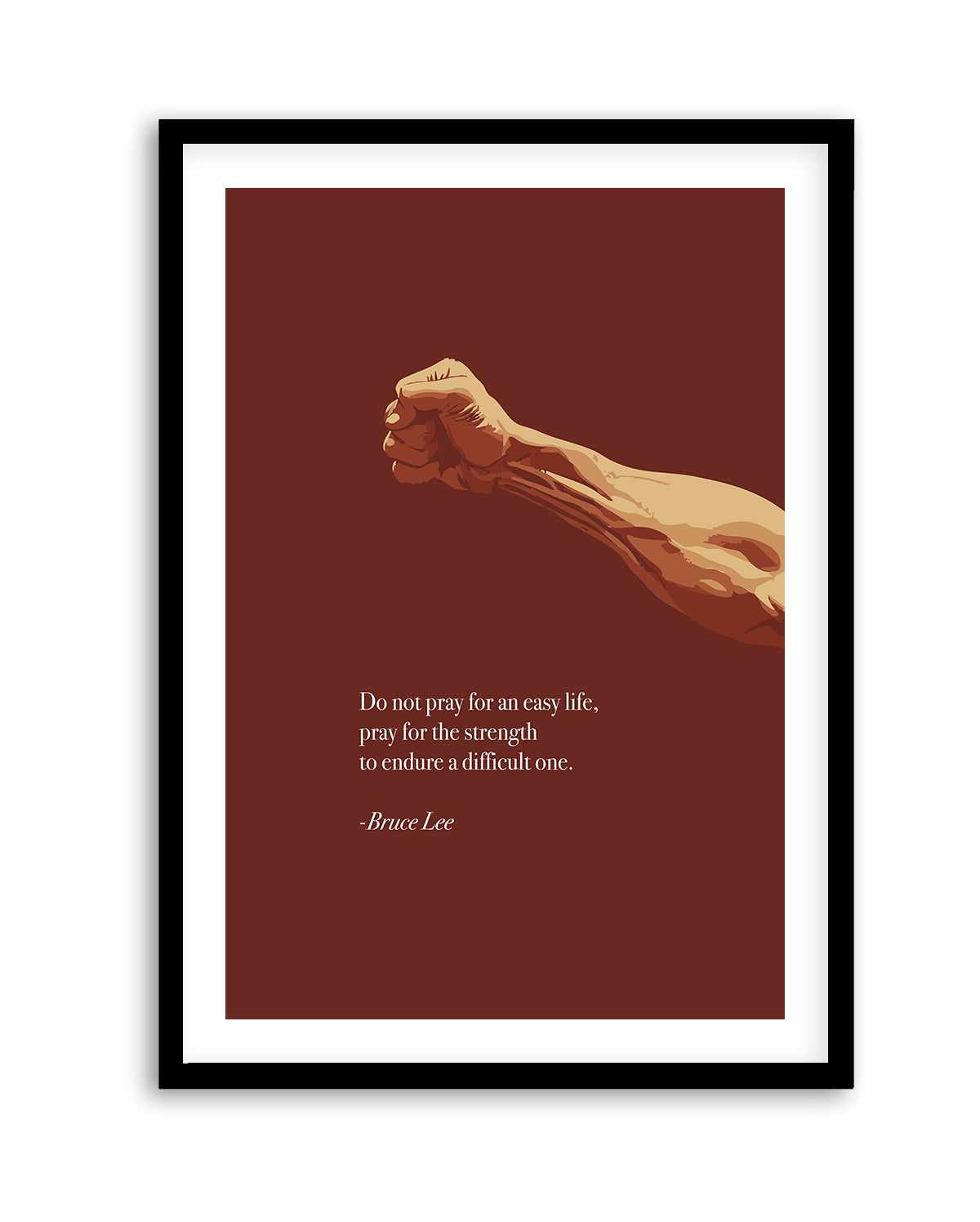 Bruce Lee Quote | Art Print from Olive et Oriel where you can shop wallpaper and artworks online