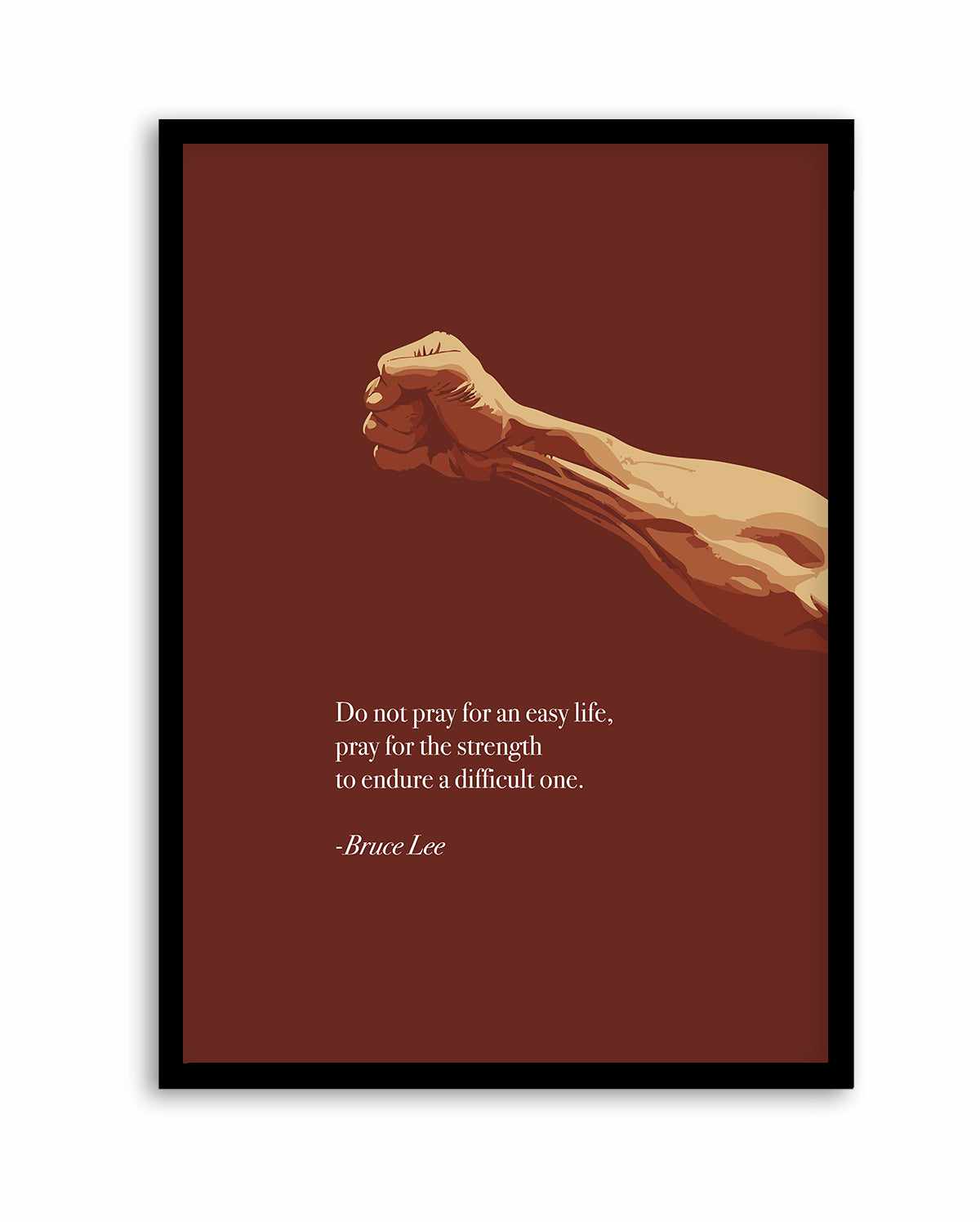 Bruce Lee Quote | Art Print from Olive et Oriel where you can shop wallpaper and artworks online