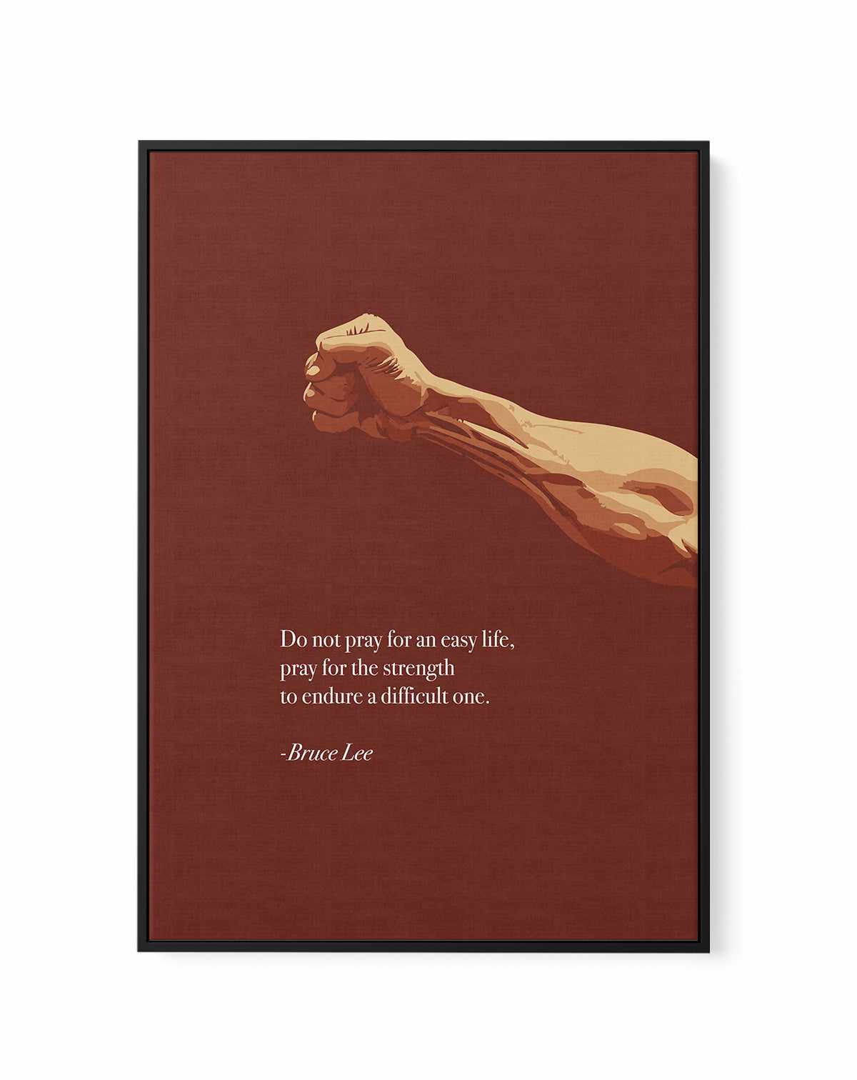 Bruce Lee Quote | Framed Canvas Art Print from Olive et Oriel where you can shop wallpaper and artworks online
