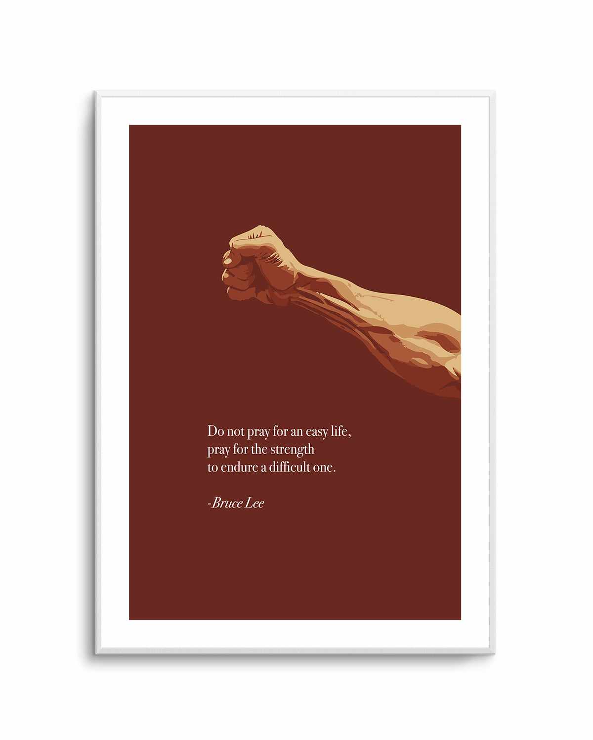 Bruce Lee Quote | Art Print from Olive et Oriel where you can shop wallpaper and artworks online
