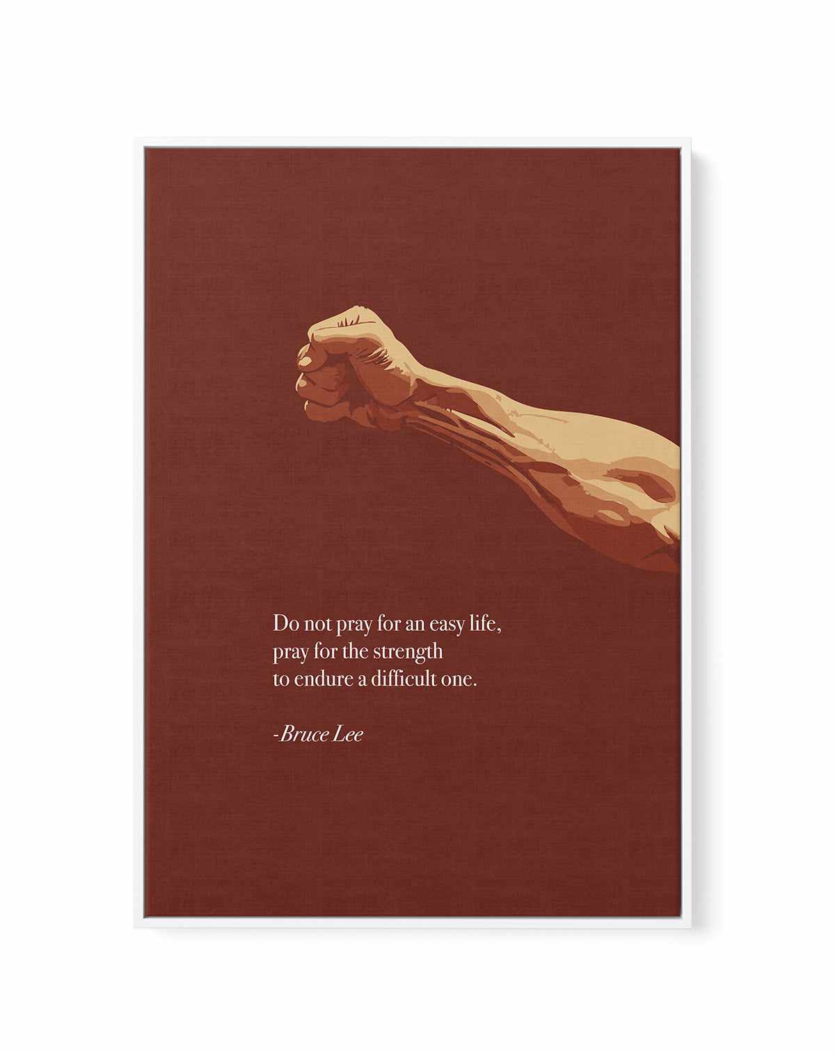 Bruce Lee Quote | Framed Canvas Art Print from Olive et Oriel where you can shop wallpaper and artworks online