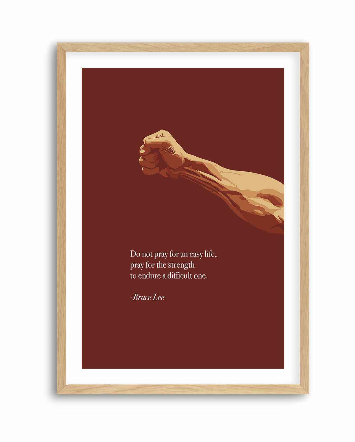 Bruce Lee Quote | Art Print from Olive et Oriel where you can shop wallpaper and artworks online