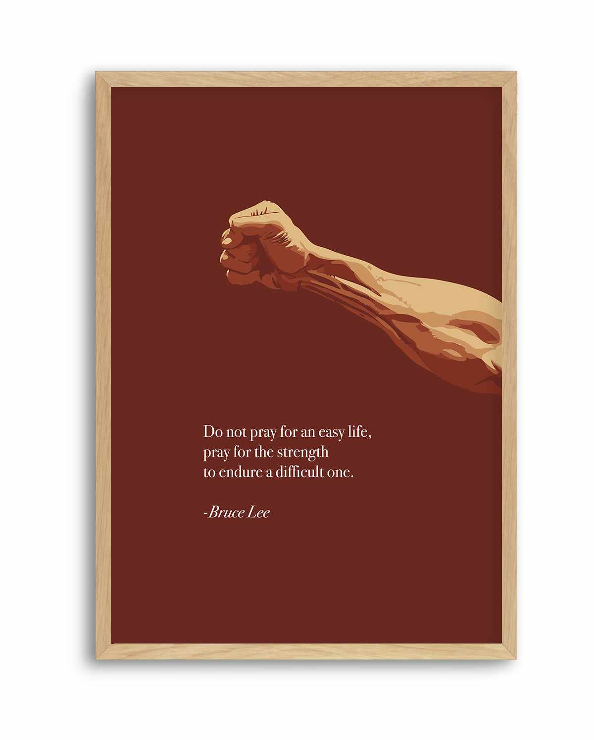 Bruce Lee Quote | Art Print from Olive et Oriel where you can shop wallpaper and artworks online
