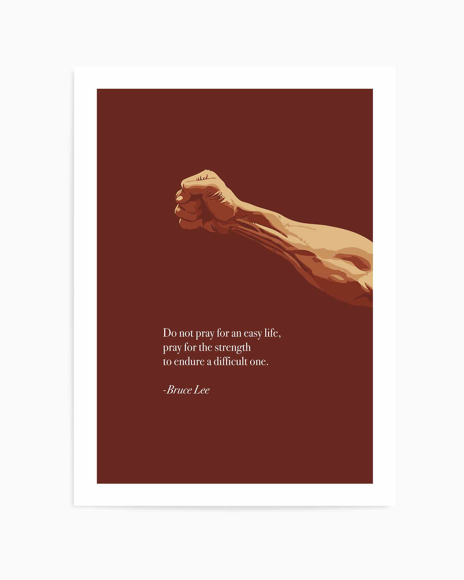 Bruce Lee Quote | Art Print from Olive et Oriel where you can shop wallpaper and artworks online