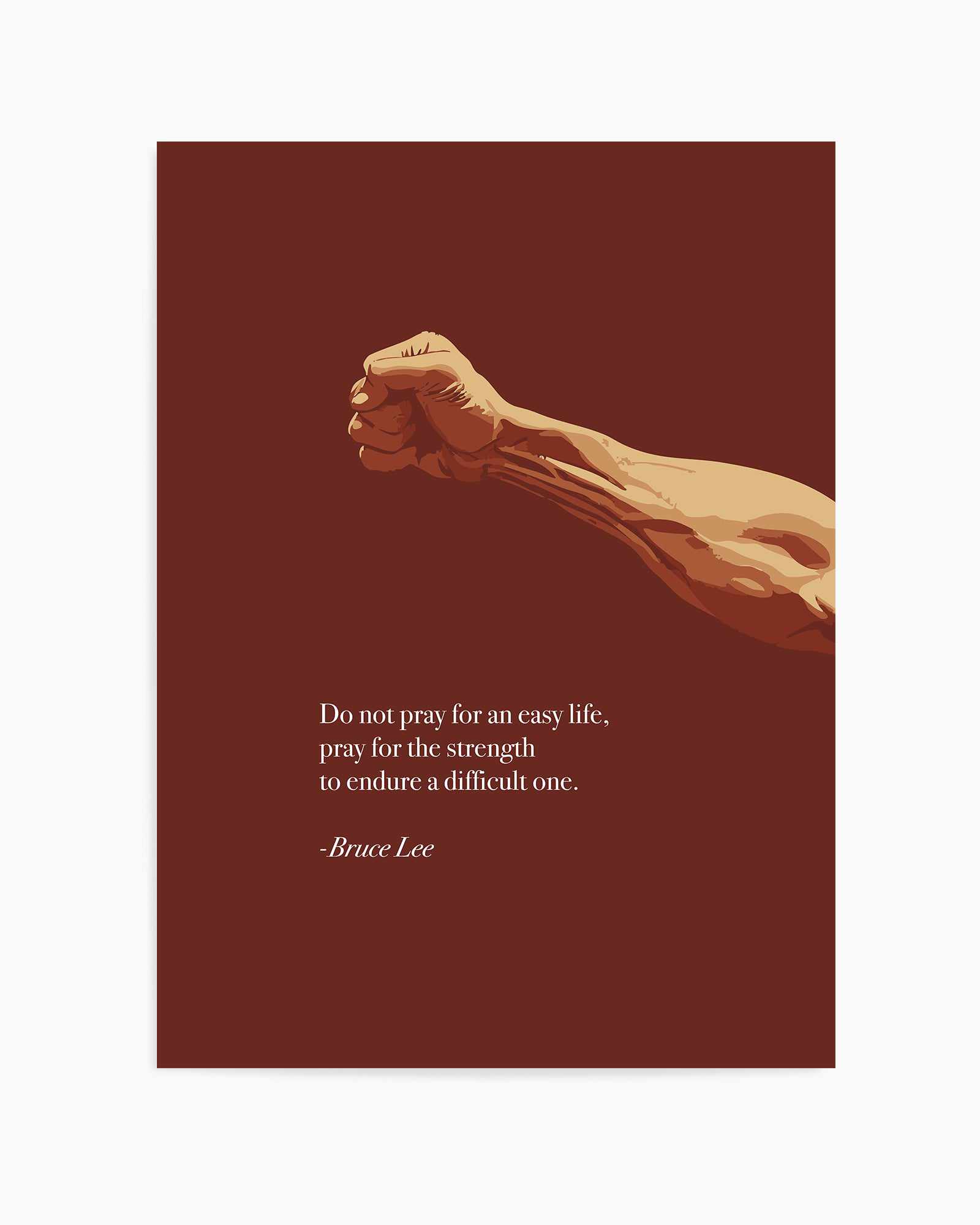 Bruce Lee Quote | Art Print from Olive et Oriel where you can shop wallpaper and artworks online