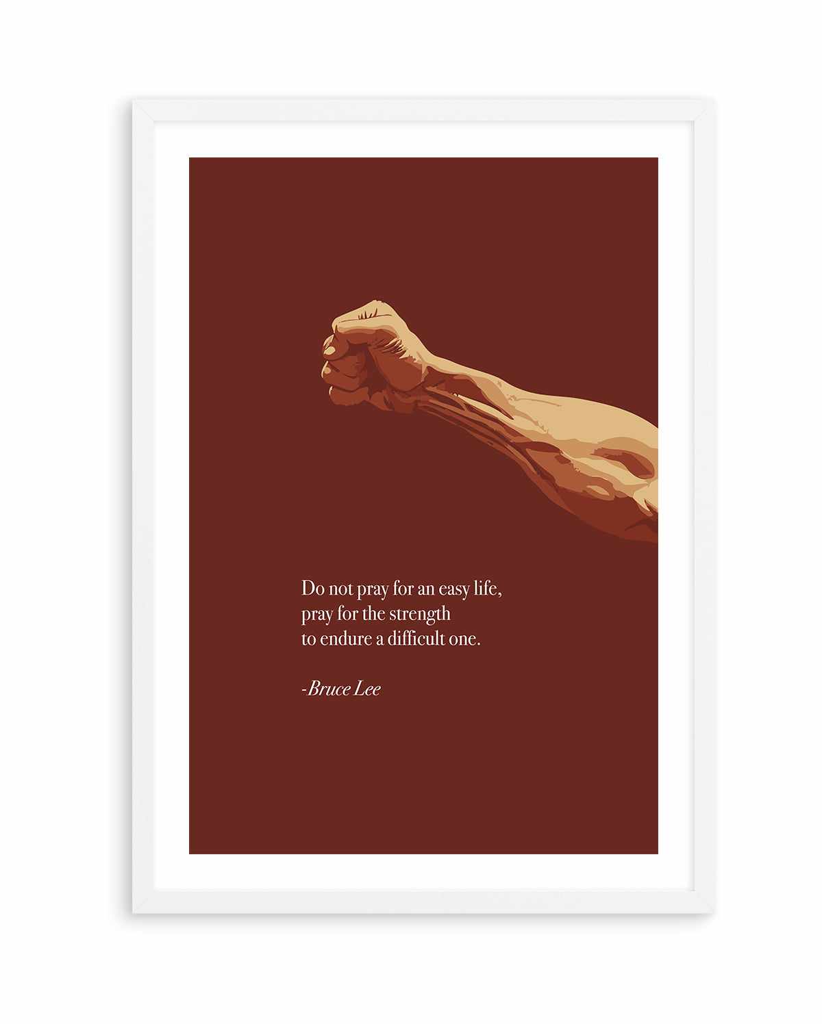 Bruce Lee Quote | Art Print from Olive et Oriel where you can shop wallpaper and artworks online