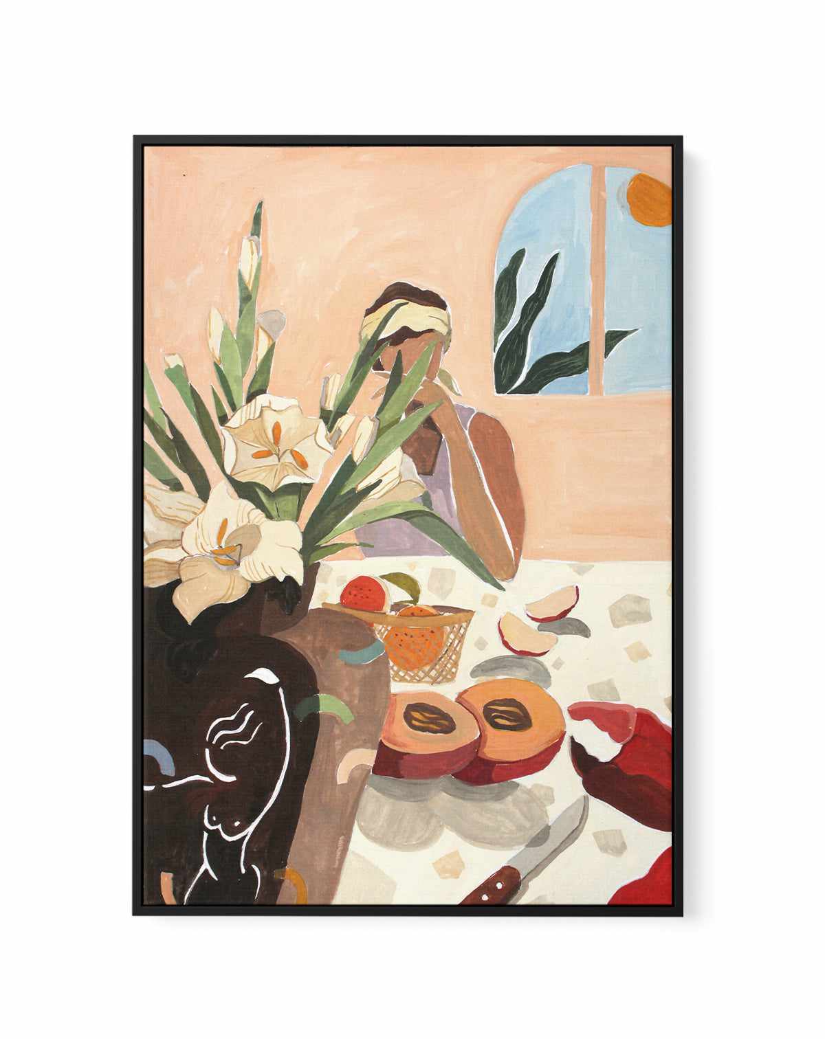 Brunch 2 by Arty Guava | Framed Canvas Art Print from Olive et Oriel where you can shop wallpaper and artworks online