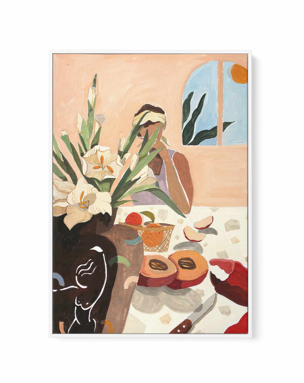 Brunch 2 by Arty Guava | Framed Canvas Art Print from Olive et Oriel where you can shop wallpaper and artworks online
