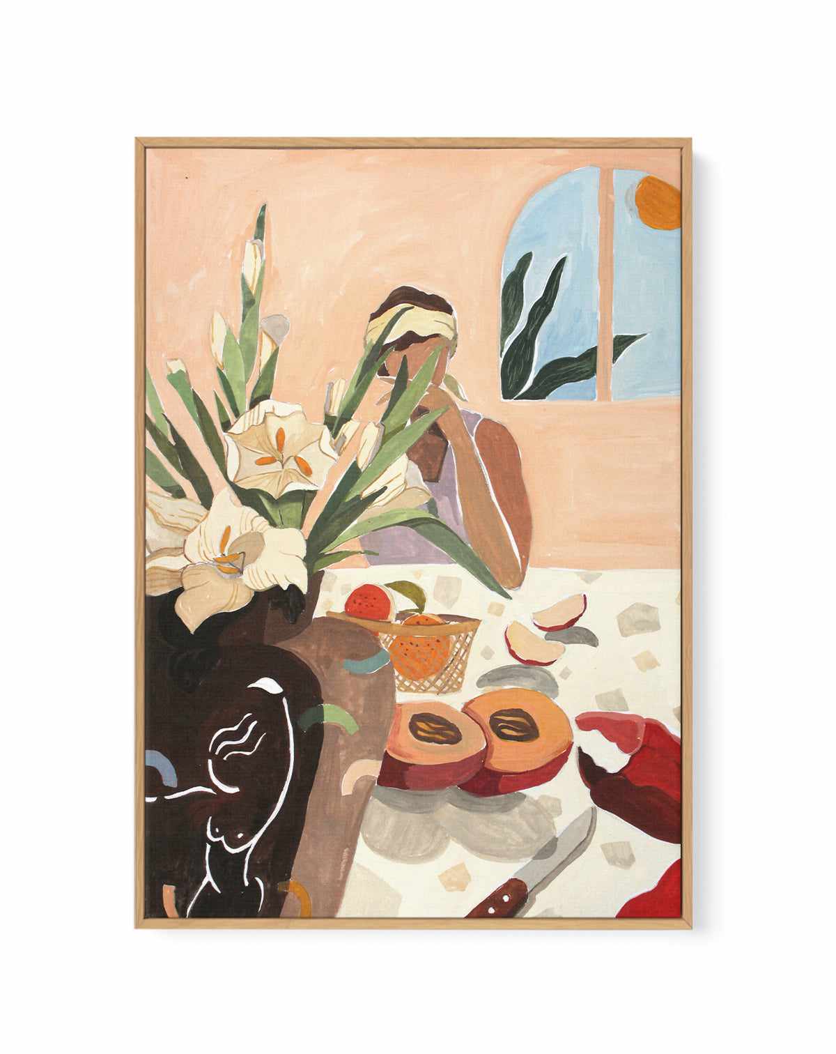 Brunch 2 by Arty Guava | Framed Canvas Art Print from Olive et Oriel where you can shop wallpaper and artworks online