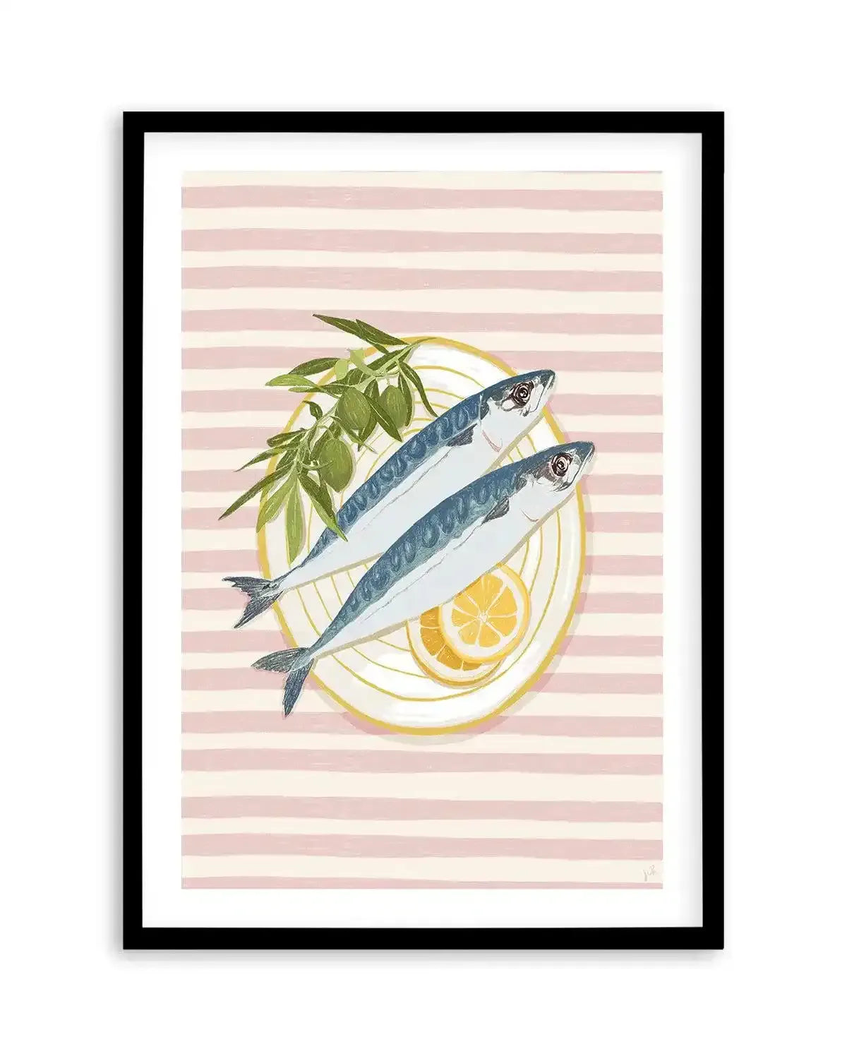 Brunch in Positano by Jenny Liz Rome Art Print-PRINT-Olive et Oriel-Jenny Liz Rome-A5 | 5.8" x 8.3" | 14.8 x 21cm-Black-With White Border-Buy-Australian-Art-Prints-Online-with-Olive-et-Oriel-Your-Artwork-Specialists-Austrailia-Decorate-With-Coastal-Photo-Wall-Art-Prints-From-Our-Beach-House-Artwork-Collection-Fine-Poster-and-Framed-Artwork