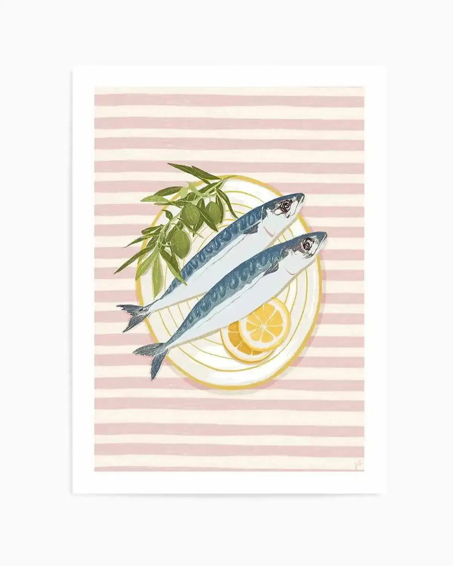 Brunch in Positano by Jenny Liz Rome Art Print from Olive et Oriel where you can shop wallpaper and artworks online