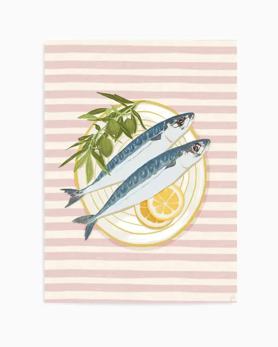 Brunch in Positano by Jenny Liz Rome Art Print from Olive et Oriel where you can shop wallpaper and artworks online