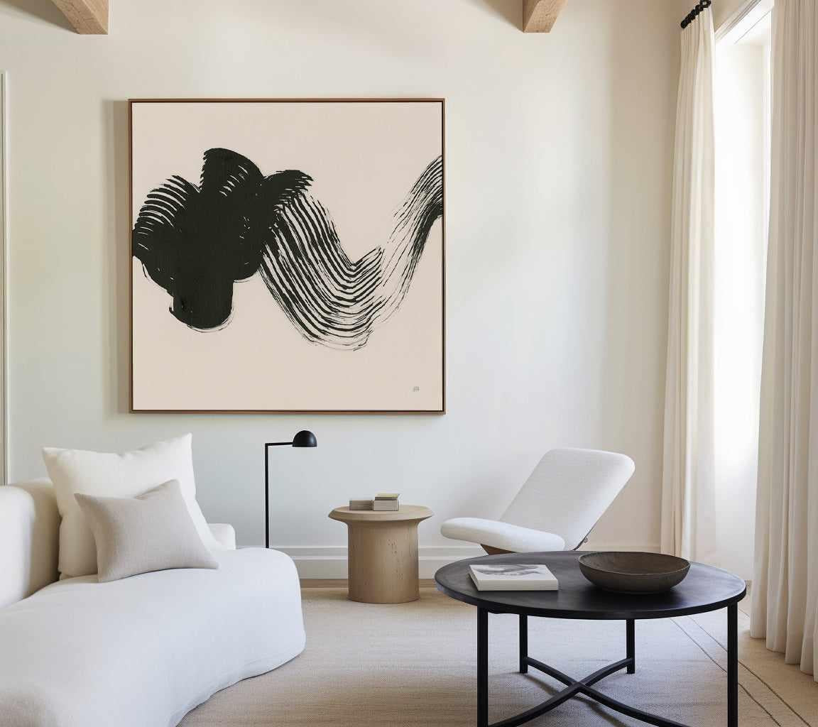 Brushed II | Framed Canvas Art Print from Olive et Oriel where you can shop wallpaper and artworks online
