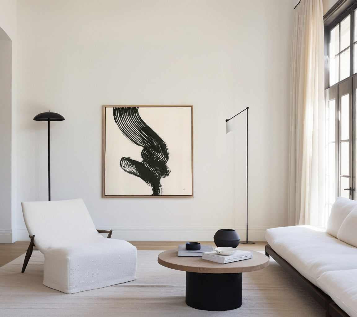 Brushed III | Framed Canvas Art Print from Olive et Oriel where you can shop wallpaper and artworks online