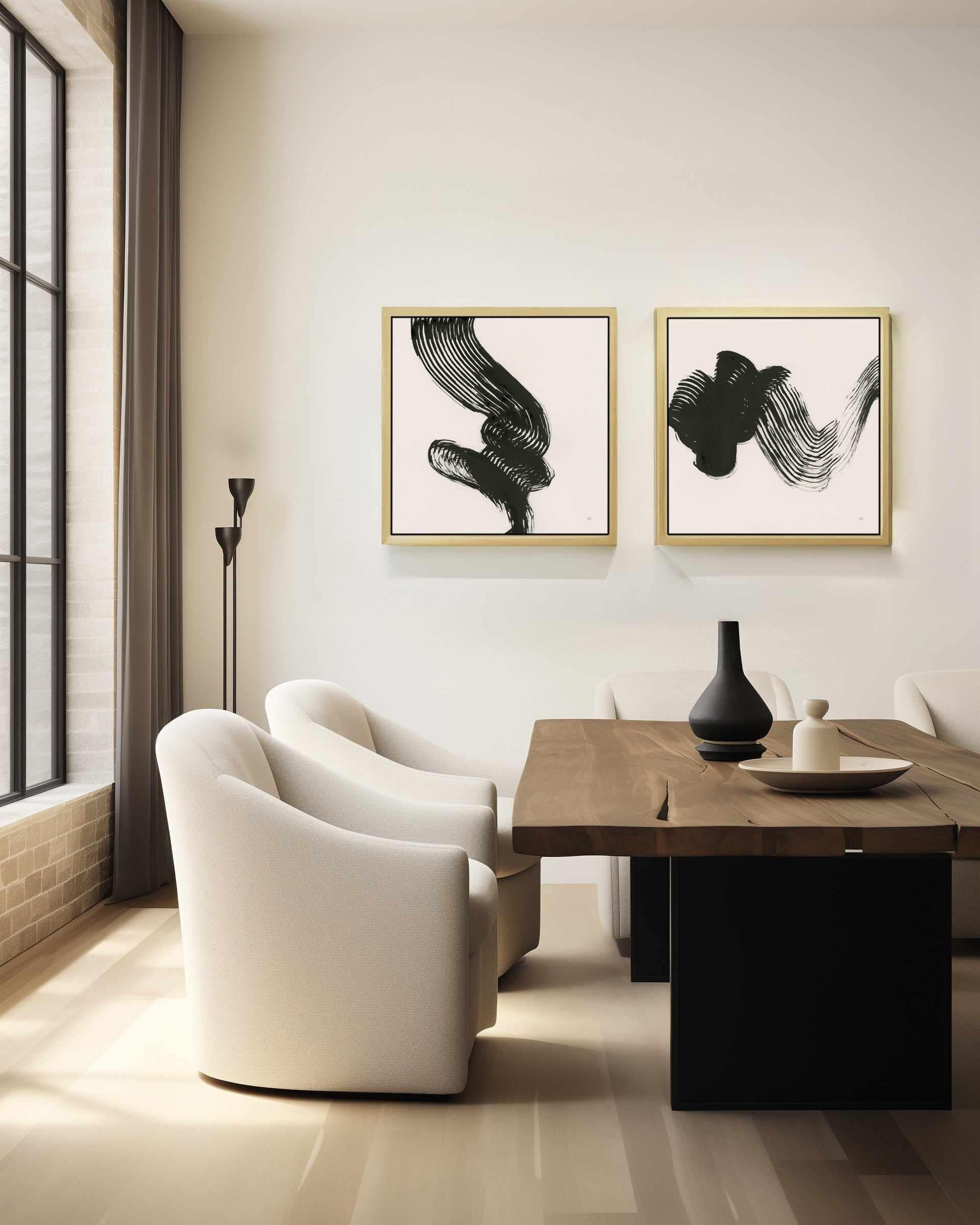 Brushed III | Framed Canvas Art Print from Olive et Oriel where you can shop wallpaper and artworks online