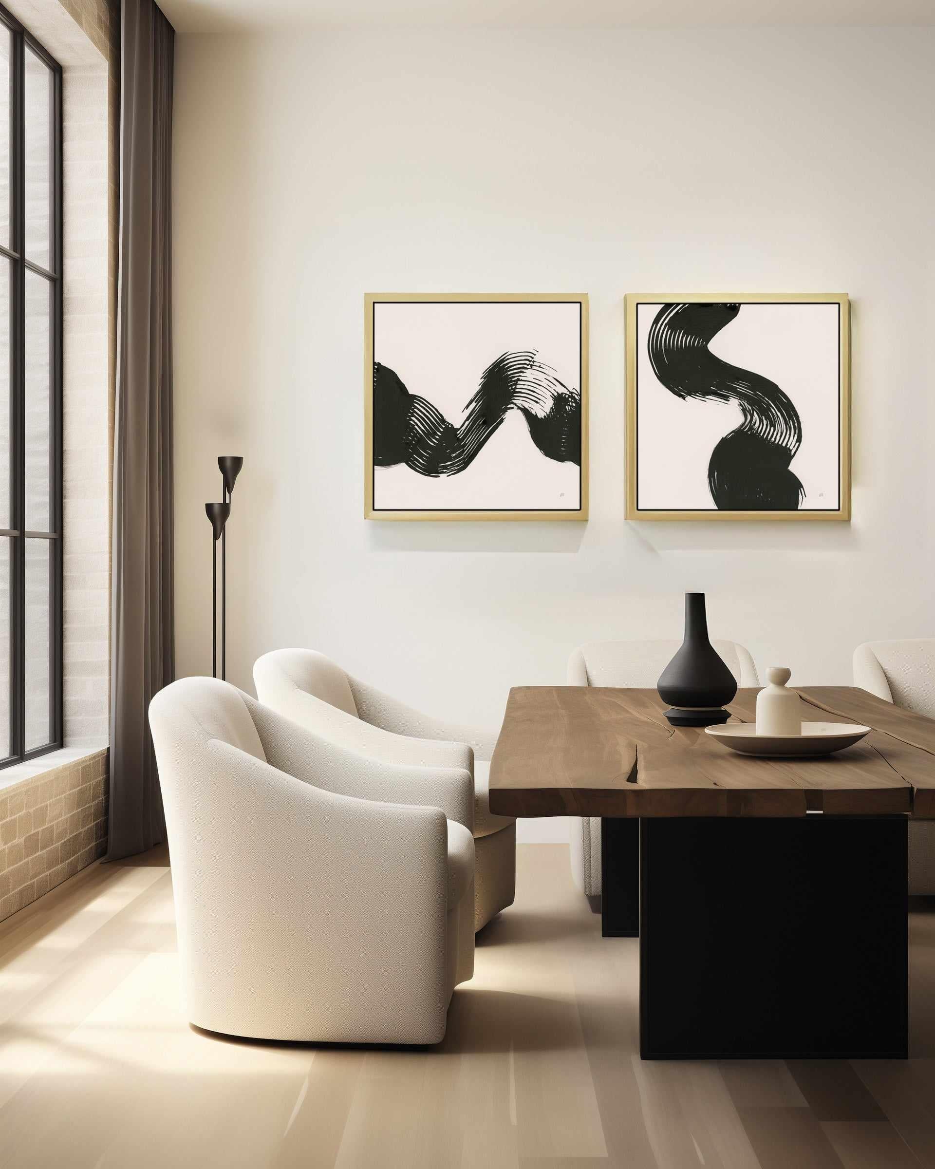 Brushed IV | Framed Canvas Art Print from Olive et Oriel where you can shop wallpaper and artworks online