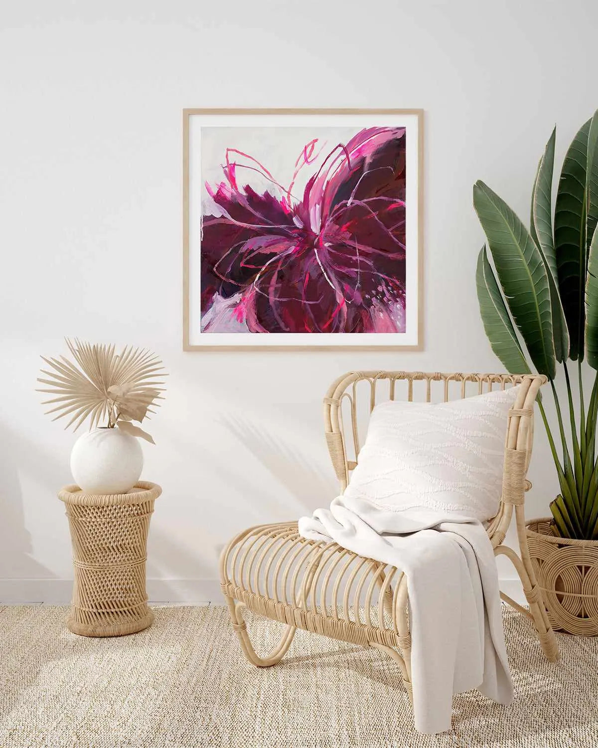 Bruton Dahlia by Luana Asiata Art Print from Olive et Oriel where you can shop wallpaper and artworks online