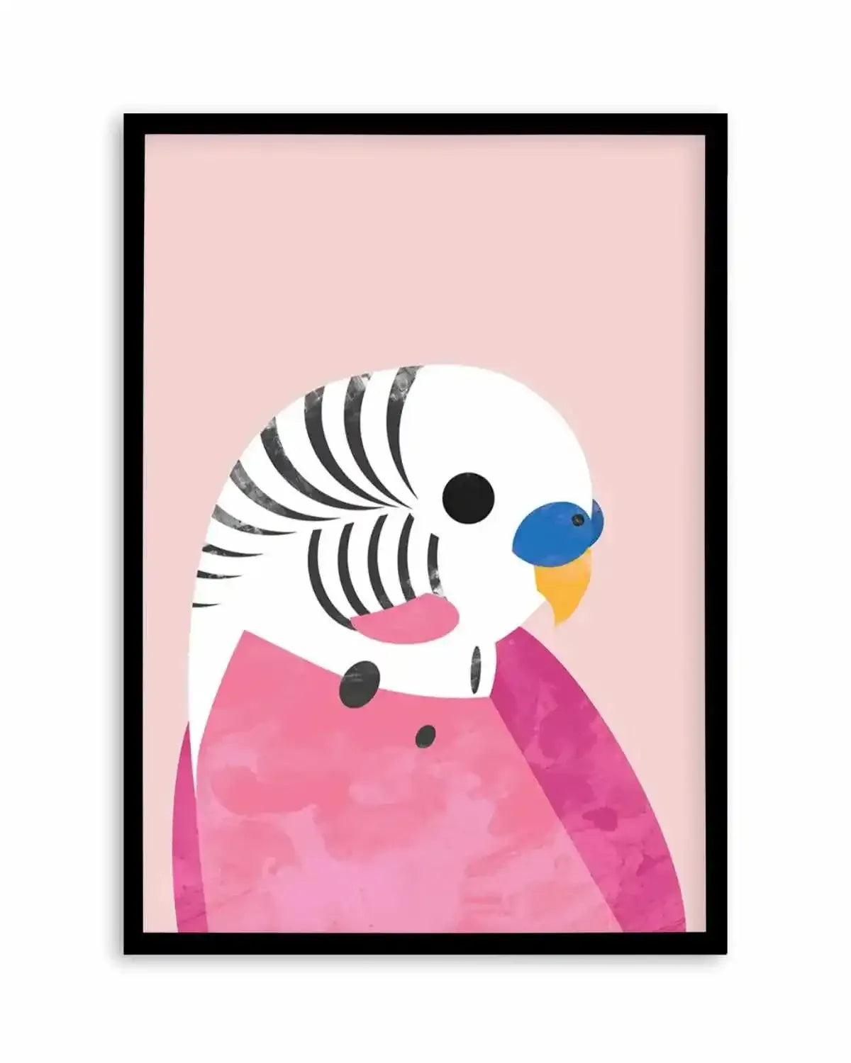 Budgie by Dan Hobday Art Print from Olive et Oriel where you can shop wallpaper and artworks online