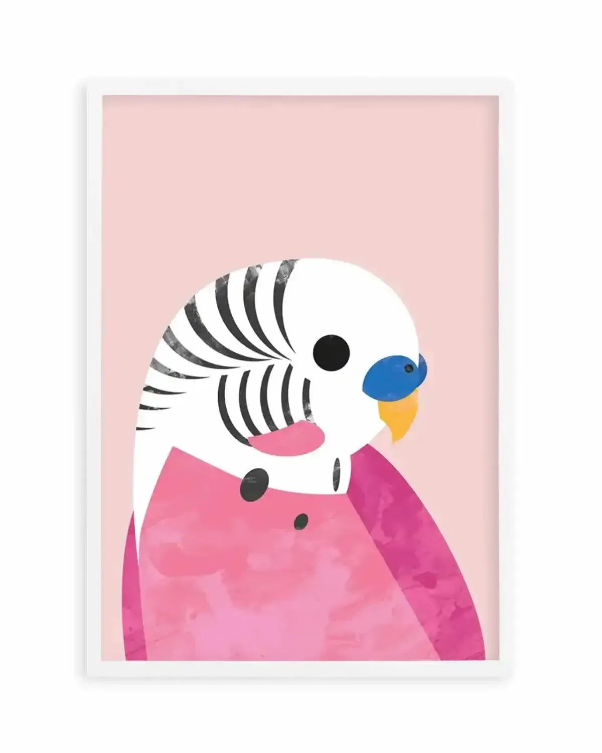Budgie by Dan Hobday Art Print from Olive et Oriel where you can shop wallpaper and artworks online