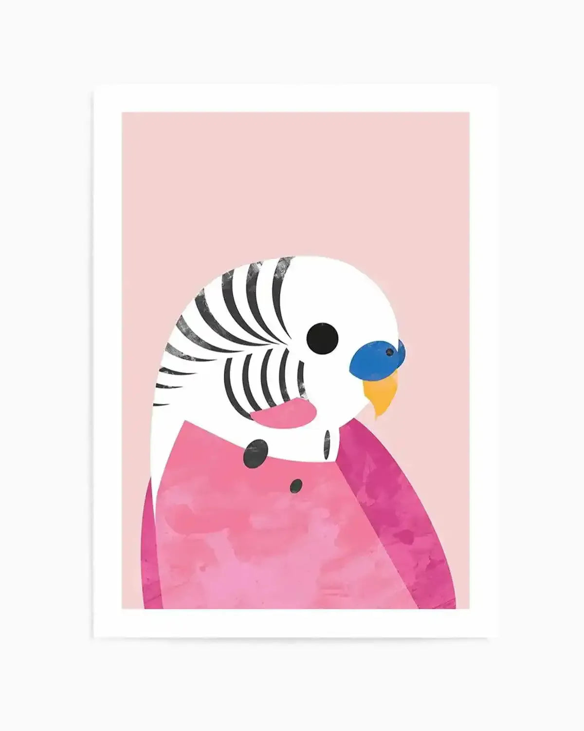 Budgie by Dan Hobday Art Print from Olive et Oriel where you can shop wallpaper and artworks online