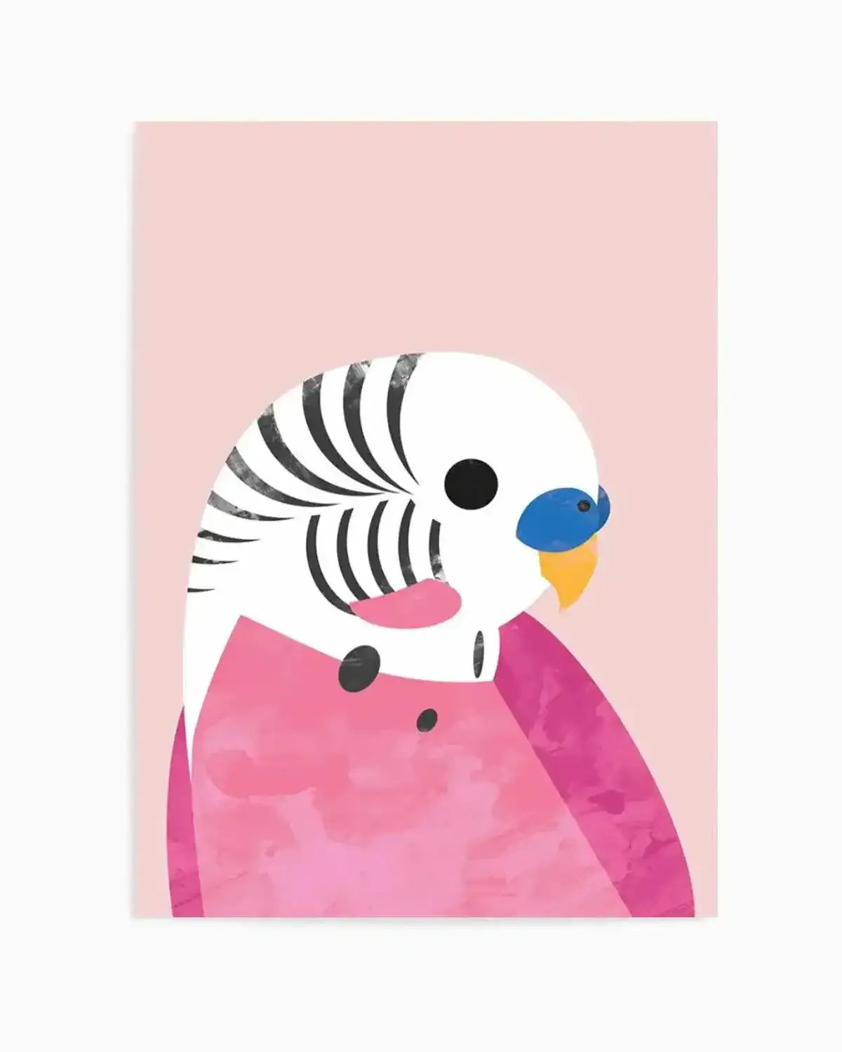 Budgie by Dan Hobday Art Print from Olive et Oriel where you can shop wallpaper and artworks online