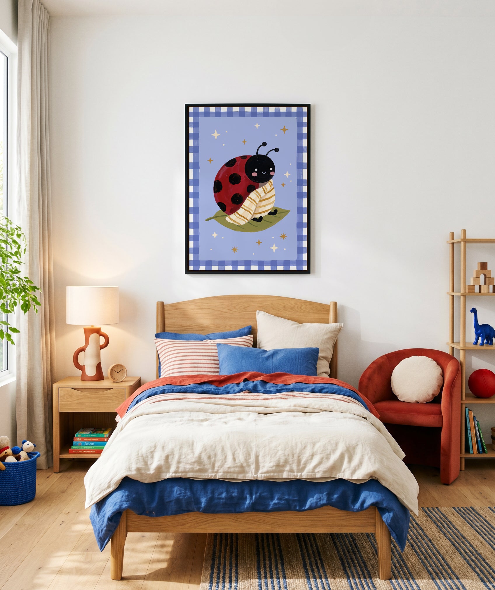 Bug in a Rug | Framed Canvas Art Print