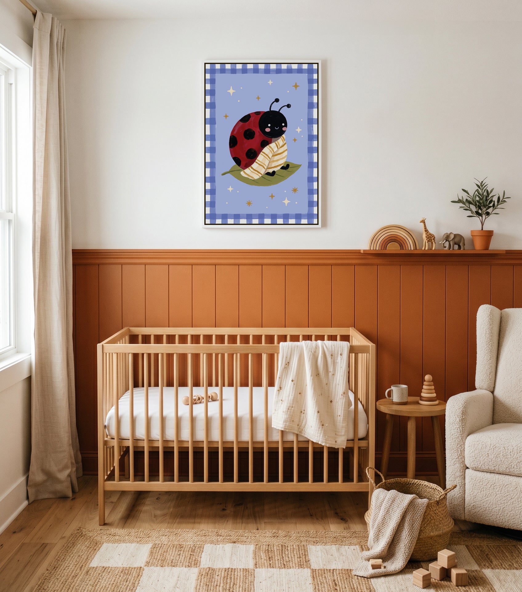 Bug in a Rug | Framed Canvas Art Print
