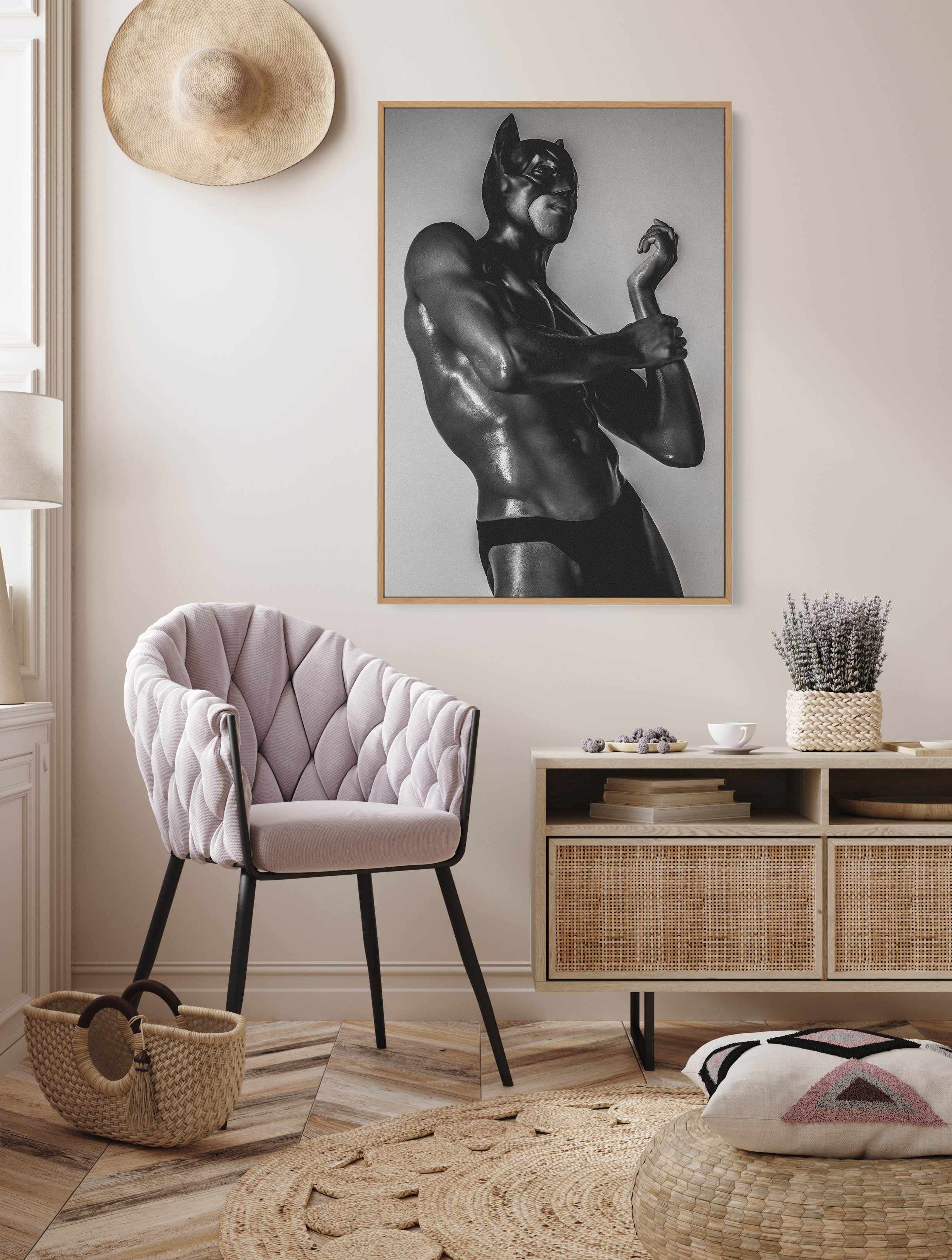 Brace by Studio Buke | Framed Canvas Art Print