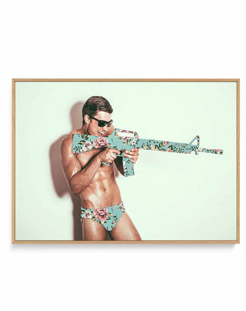 Safari Fashion III by Studio Buke | Framed Canvas Art Print from Olive et Oriel where you can shop wallpaper and artworks online