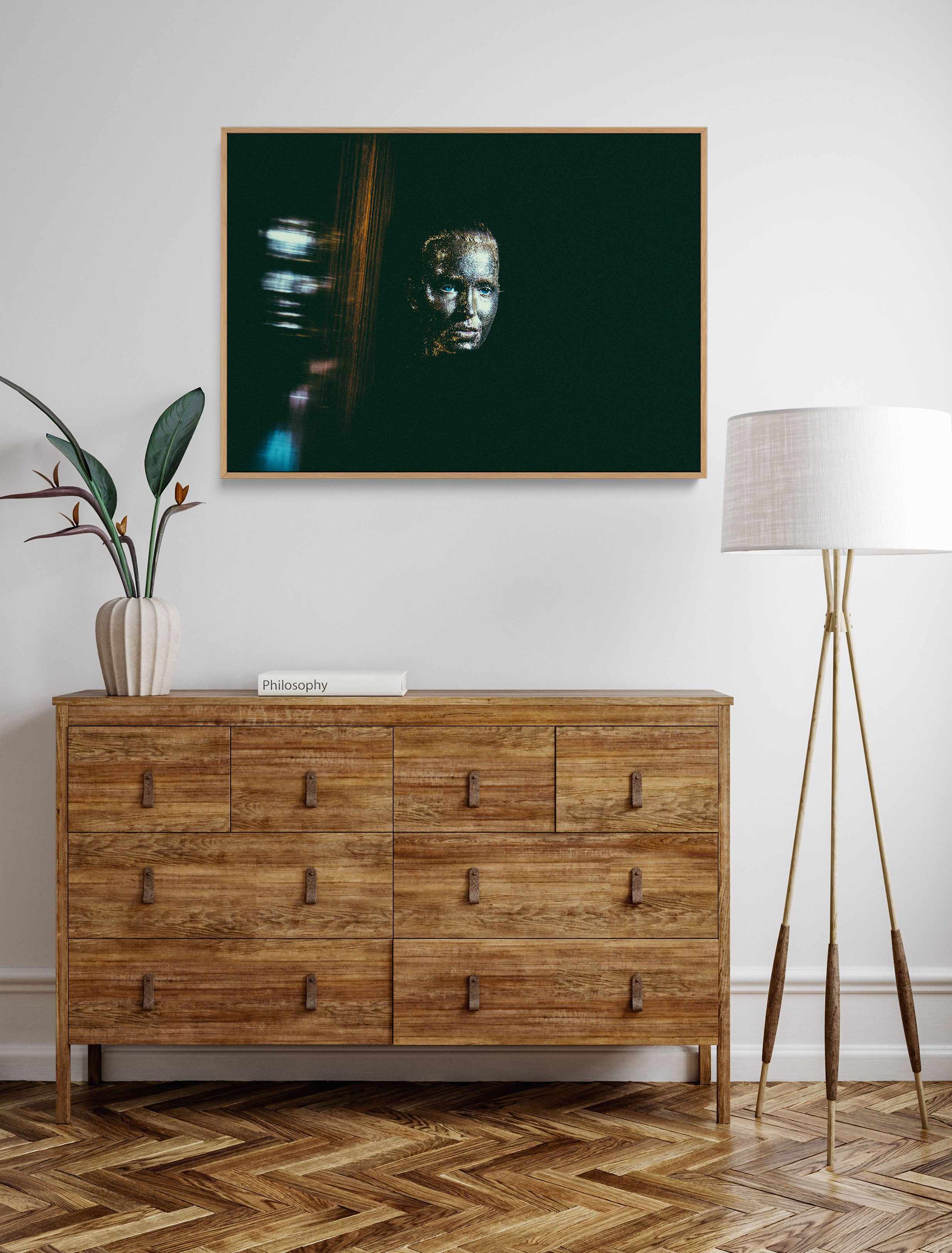 Goldfinger by Studio Buke | Framed Canvas Art Print