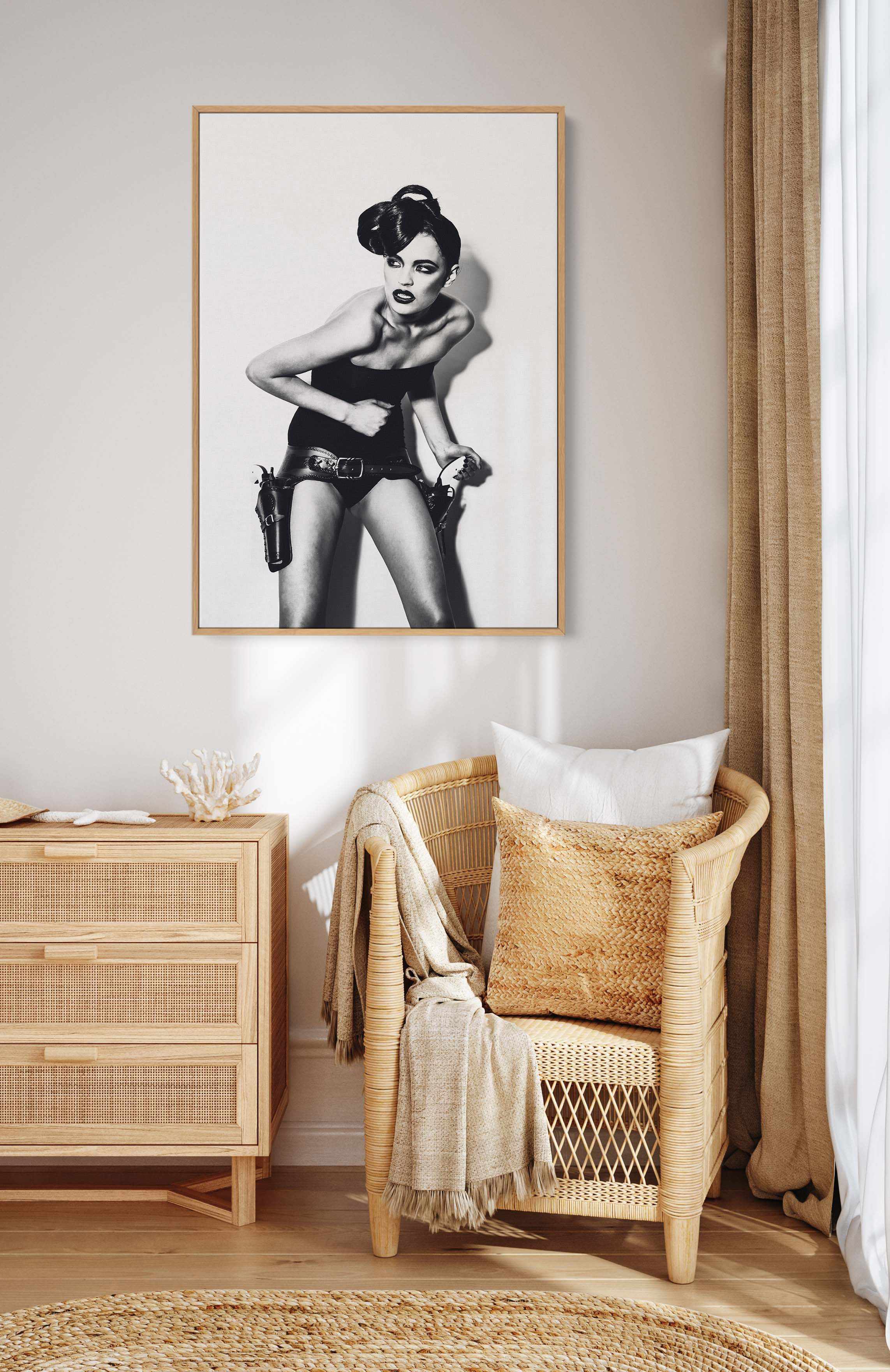 Hit by Studio Buke | Framed Canvas Art Print