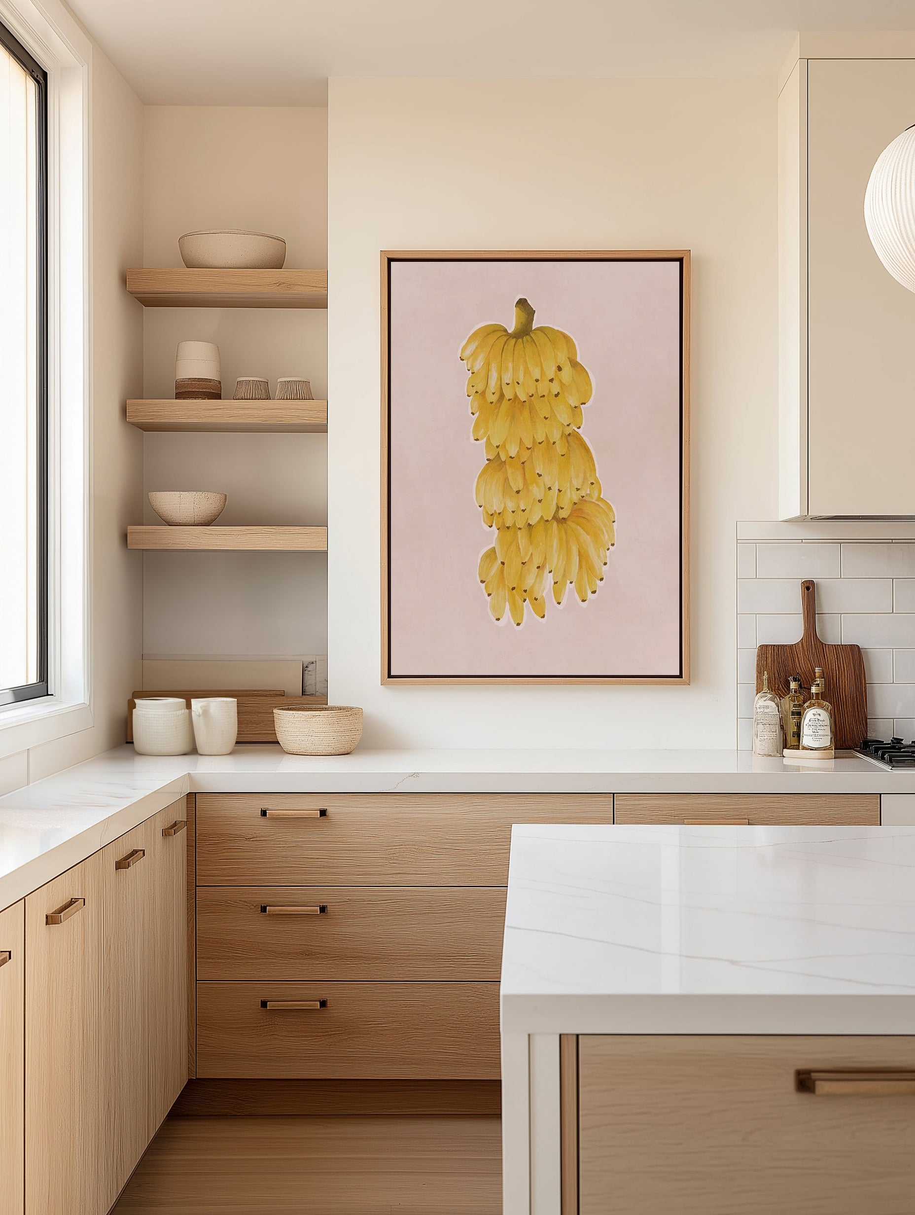 Bunch of Bananas | Framed Canvas Art Print from Olive et Oriel where you can shop wallpaper and artworks online