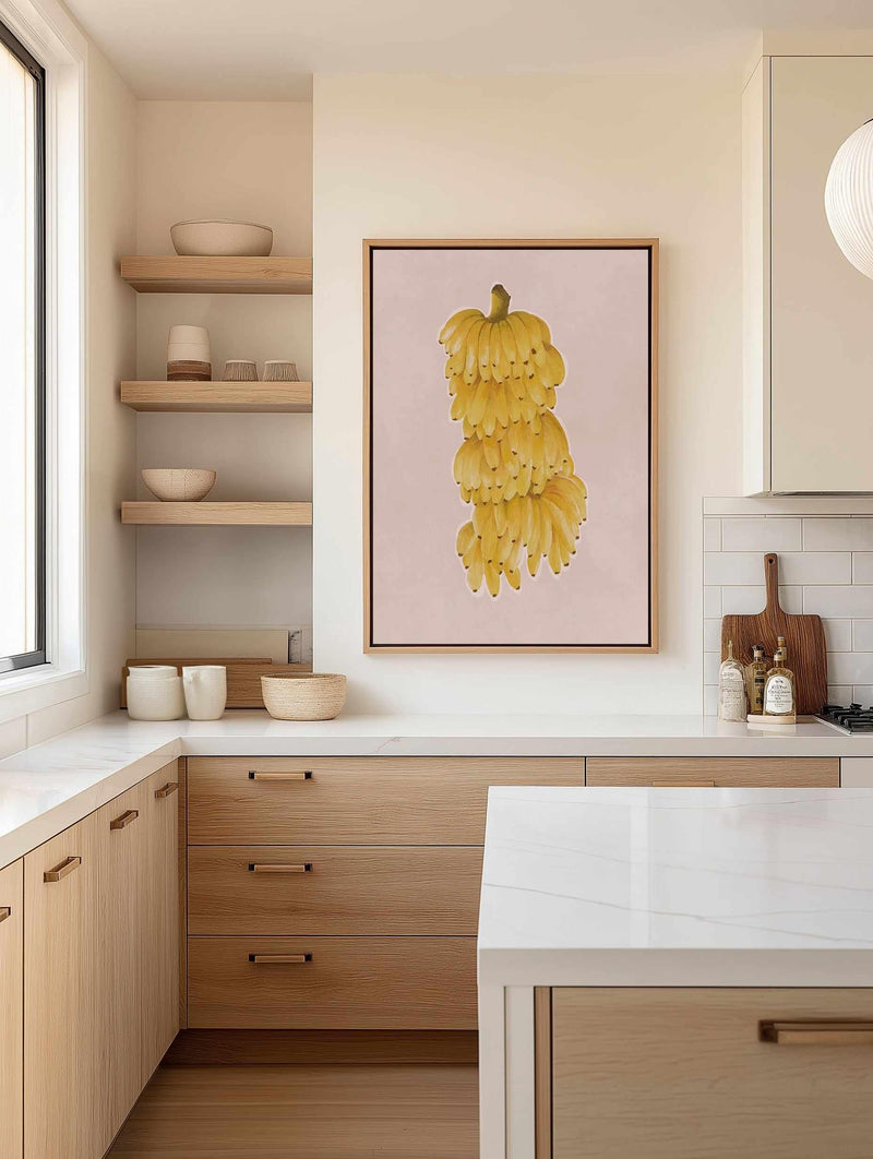 Bunch of Bananas | Framed Canvas Art Print from Olive et Oriel where you can shop wallpaper and artworks online