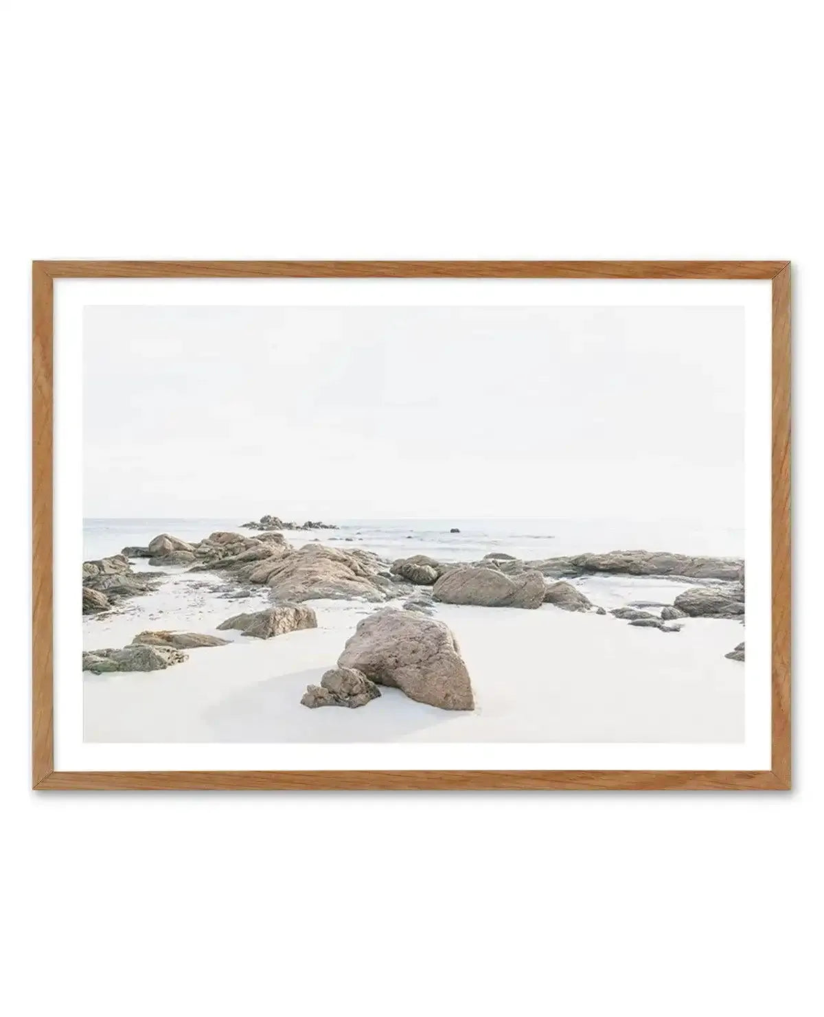 Bunker Bay Rocks II Art Print-PRINT-Olive et Oriel-Olive et Oriel-50x70 cm | 19.6" x 27.5"-Walnut-With White Border-Buy-Australian-Art-Prints-Online-with-Olive-et-Oriel-Your-Artwork-Specialists-Austrailia-Decorate-With-Coastal-Photo-Wall-Art-Prints-From-Our-Beach-House-Artwork-Collection-Fine-Poster-and-Framed-Artwork