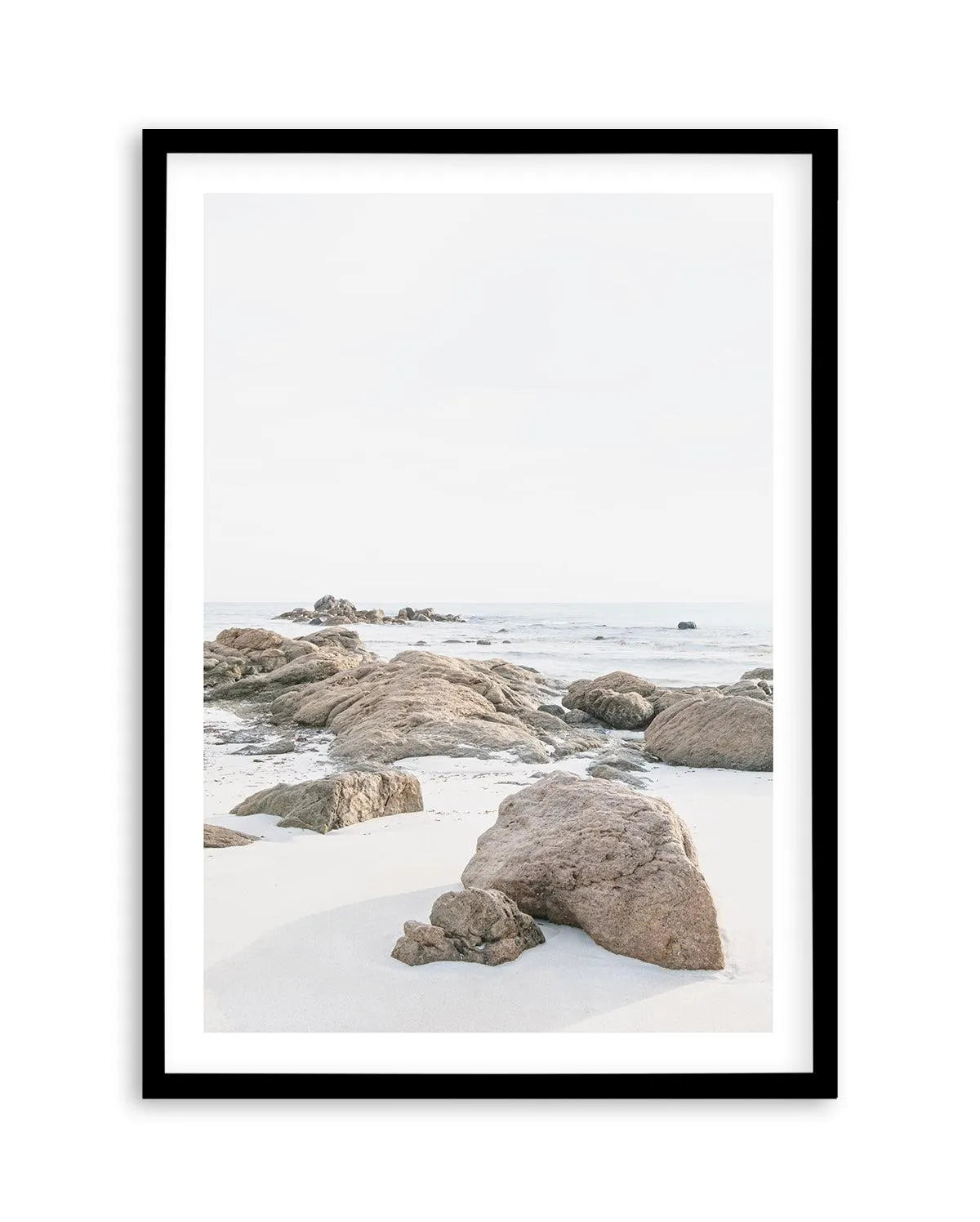 Bunker Bay Rocks II Art Print | PT-PRINT-Olive et Oriel-Olive et Oriel-A5 | 5.8" x 8.3" | 14.8 x 21cm-Black-With White Border-Buy-Australian-Art-Prints-Online-with-Olive-et-Oriel-Your-Artwork-Specialists-Austrailia-Decorate-With-Coastal-Photo-Wall-Art-Prints-From-Our-Beach-House-Artwork-Collection-Fine-Poster-and-Framed-Artwork