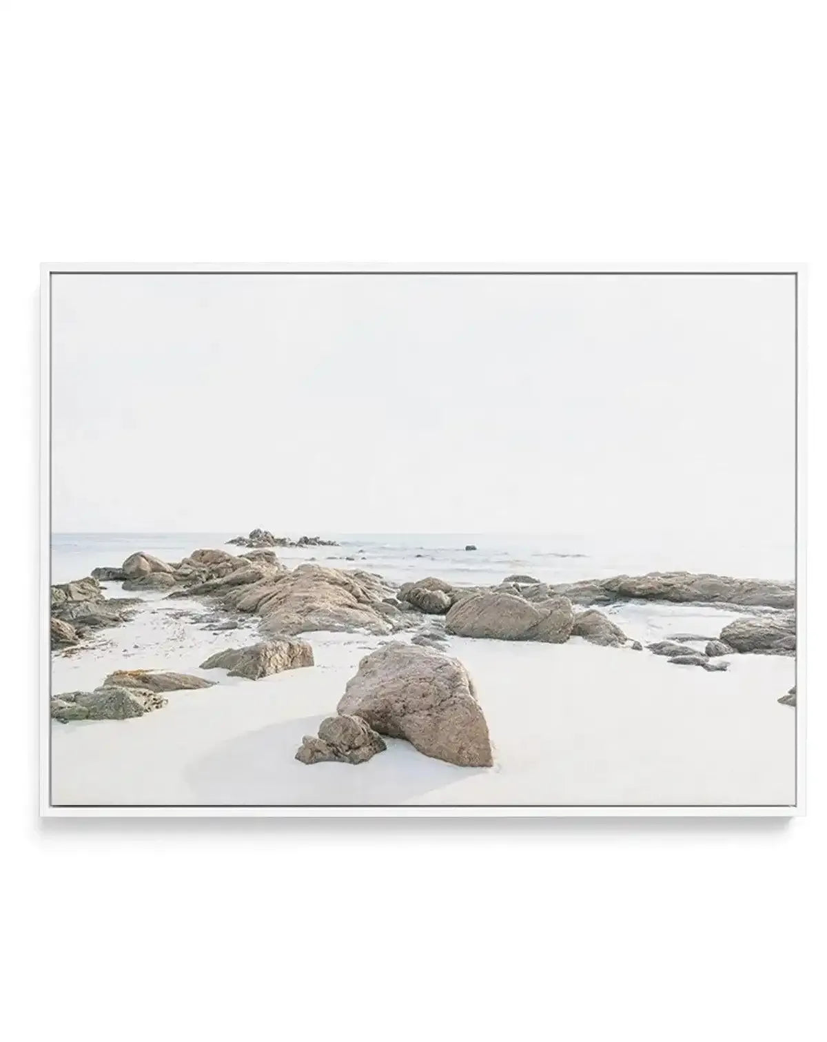 Bunker Bay Rocks II | Framed Canvas-CANVAS-You can shop wall art online with Olive et Oriel for everything from abstract art to fun kids wall art. Our beautiful modern art prints and canvas art are available from large canvas prints to wall art paintings and our proudly Australian artwork collection offers only the highest quality framed large wall art and canvas art Australia - You can buy fashion photography prints or Hampton print posters and paintings on canvas from Olive et Oriel and have t