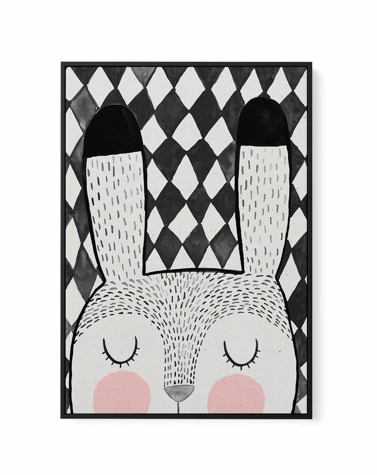 Bunny By Treechild | Framed Canvas Art Print