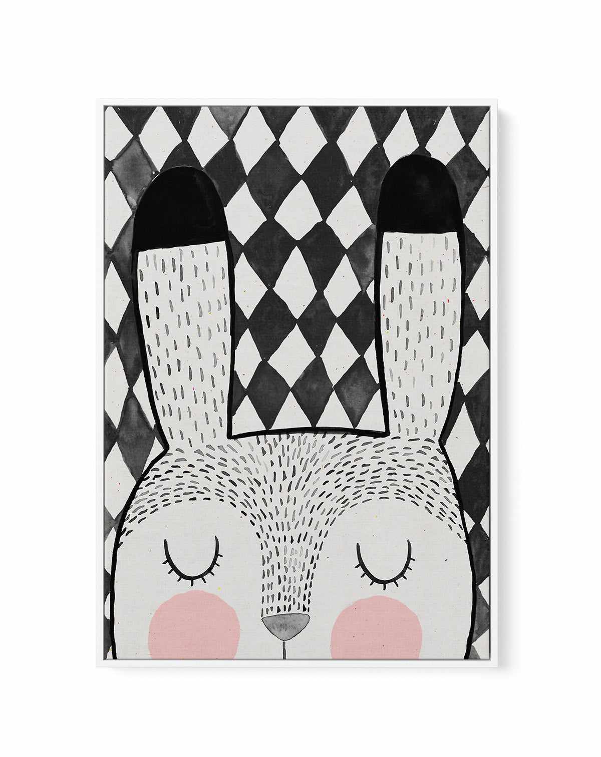 Bunny By Treechild | Framed Canvas Art Print