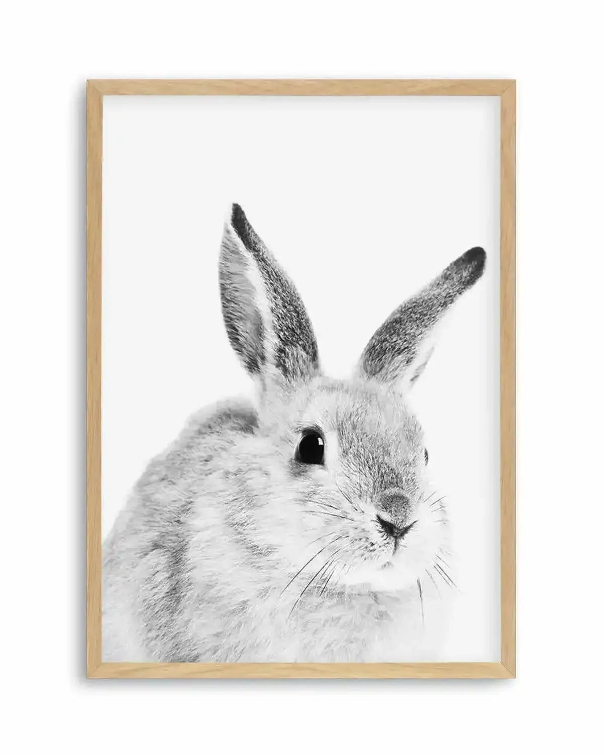 Bunny | B&W Art Print from Olive et Oriel where you can shop wallpaper and artworks online
