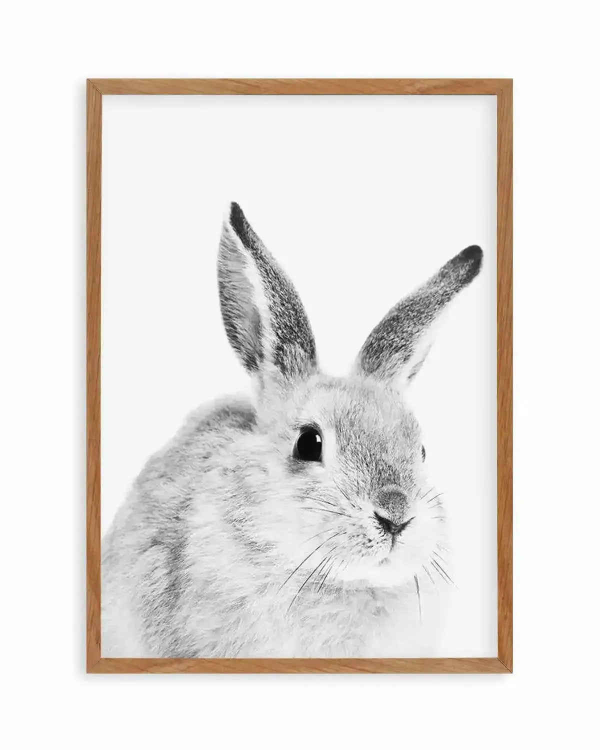 Bunny | B&W Art Print from Olive et Oriel where you can shop wallpaper and artworks online