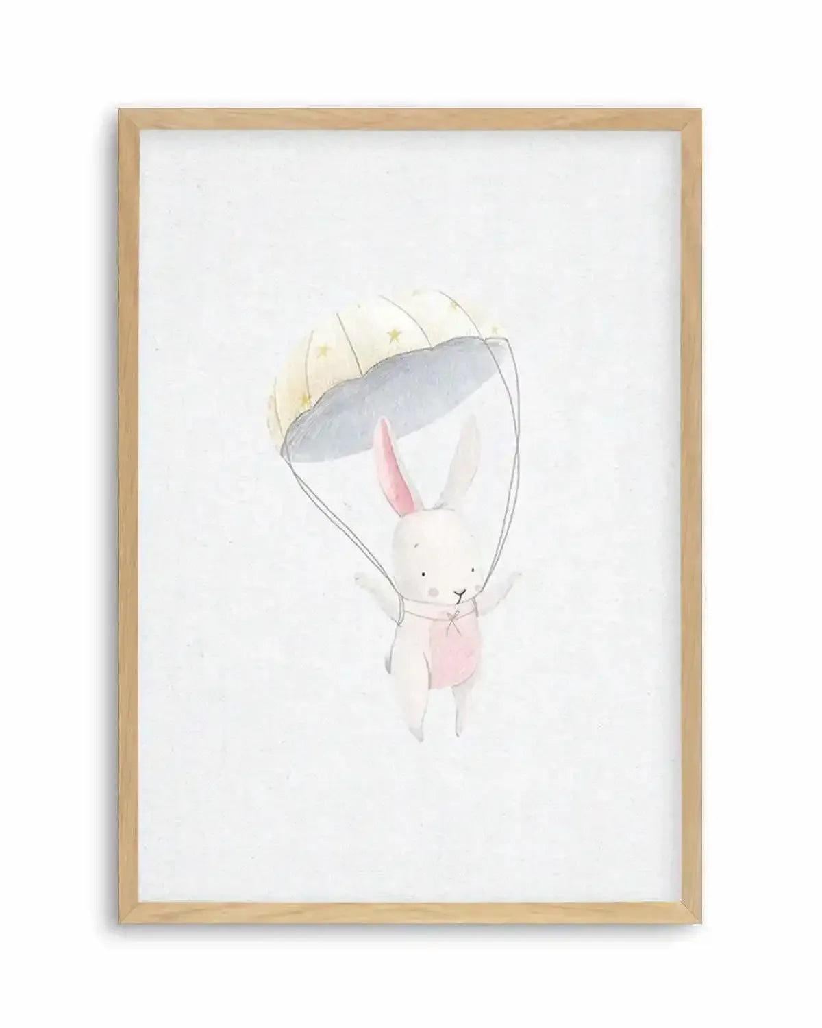 Bunny on Linen Art Print from Olive et Oriel where you can shop wallpaper and artworks online
